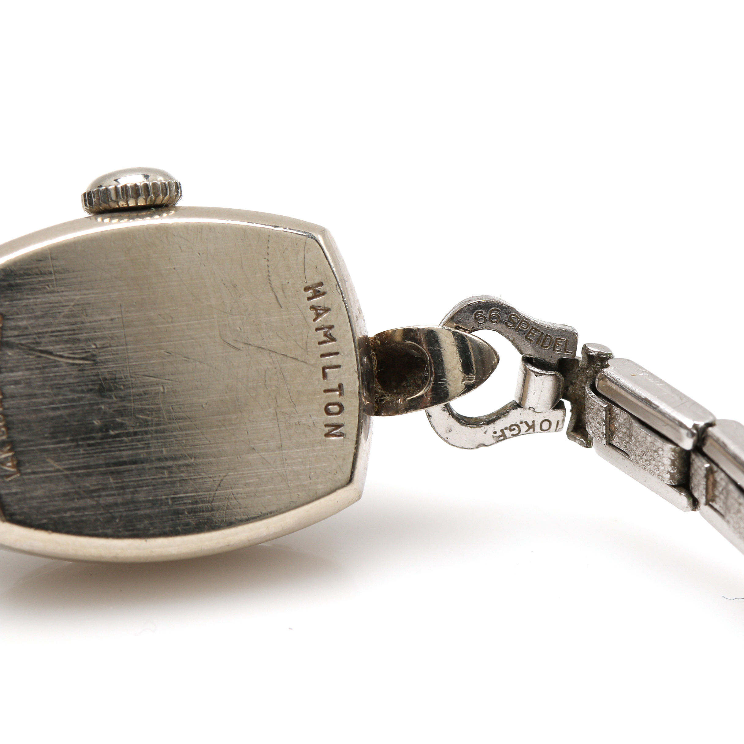 Hamilton 14K White Gold and 10K Gold Filled Watch