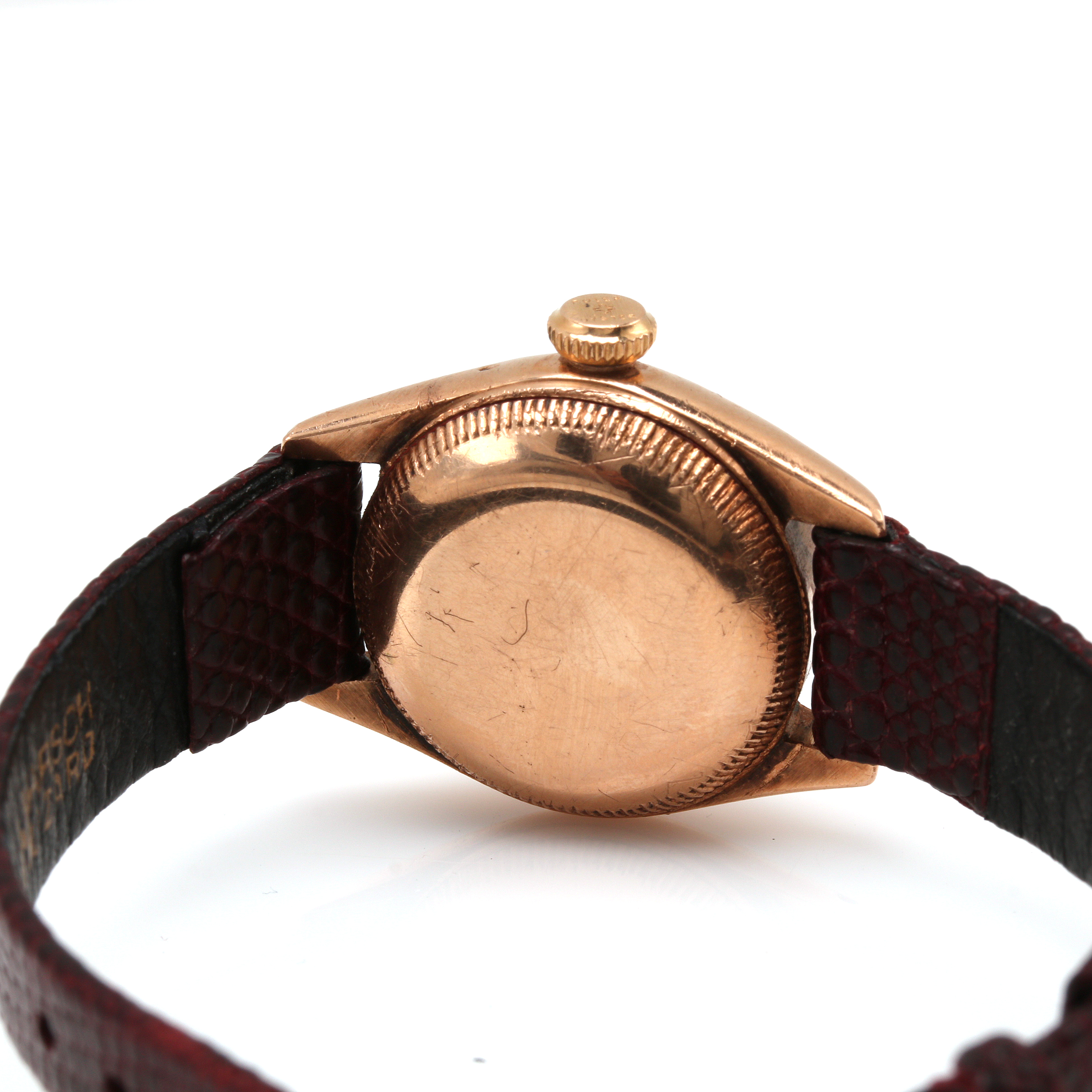 Rolex Oyster 14K Rose Gold Bubbleback Watch