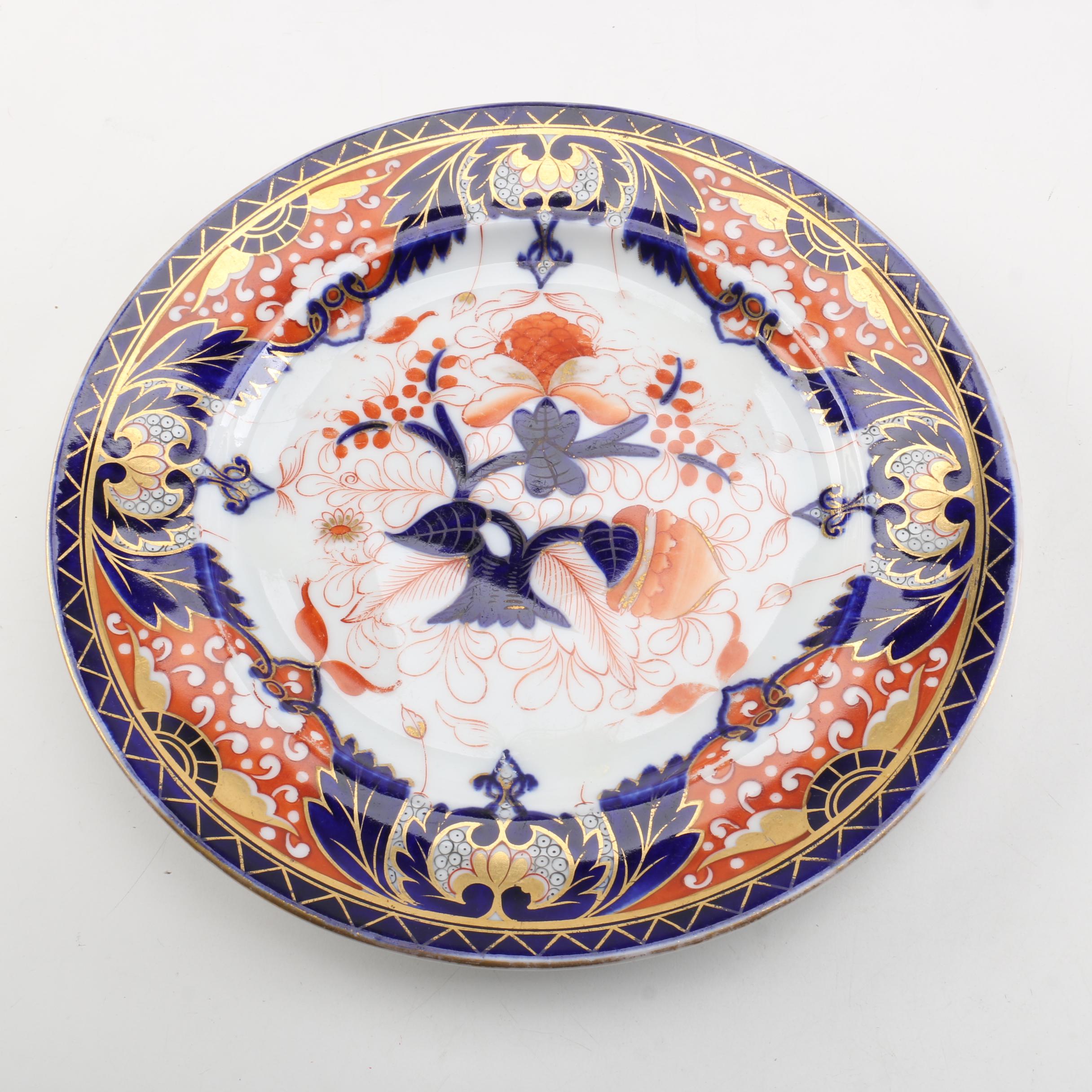 Antique Chamberlains Regent China Dinner Plates 1840-45