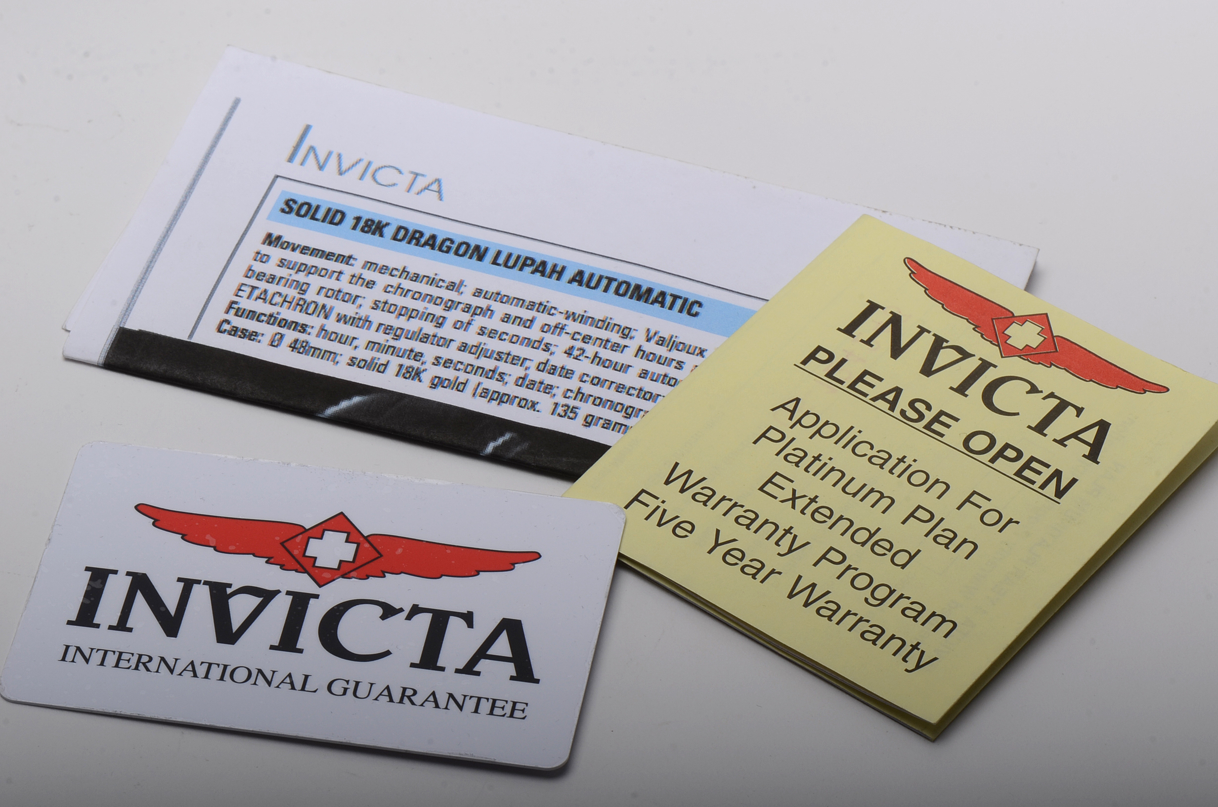 18K Yellow Gold Invicta Dragon Lupah Automatic