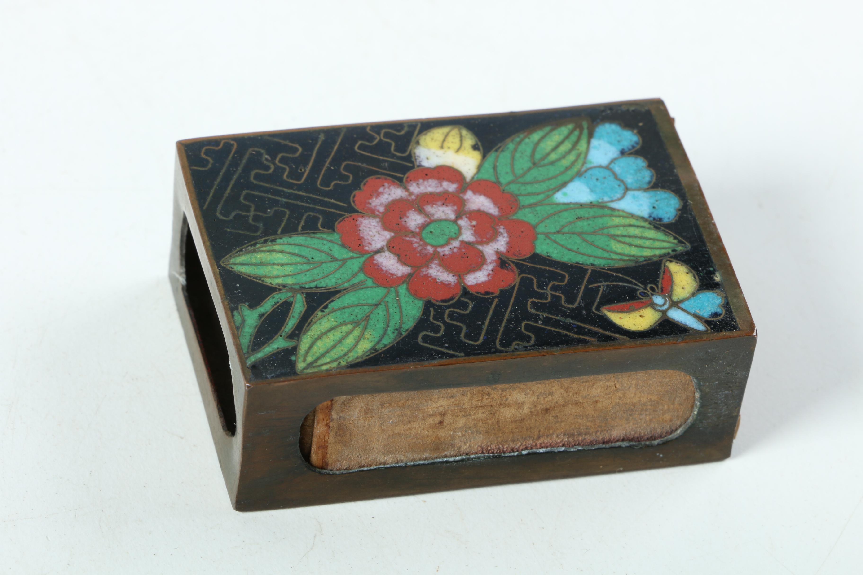 Cloisonné  Smoking Set