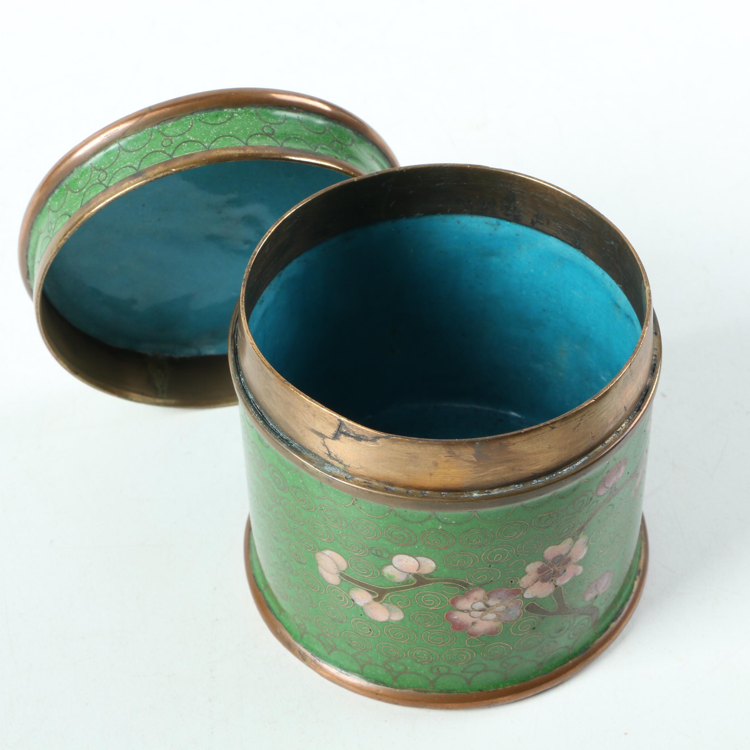 Cloisonné  Smoking Set