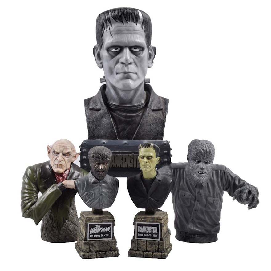 Classic Horror Film Character Busts