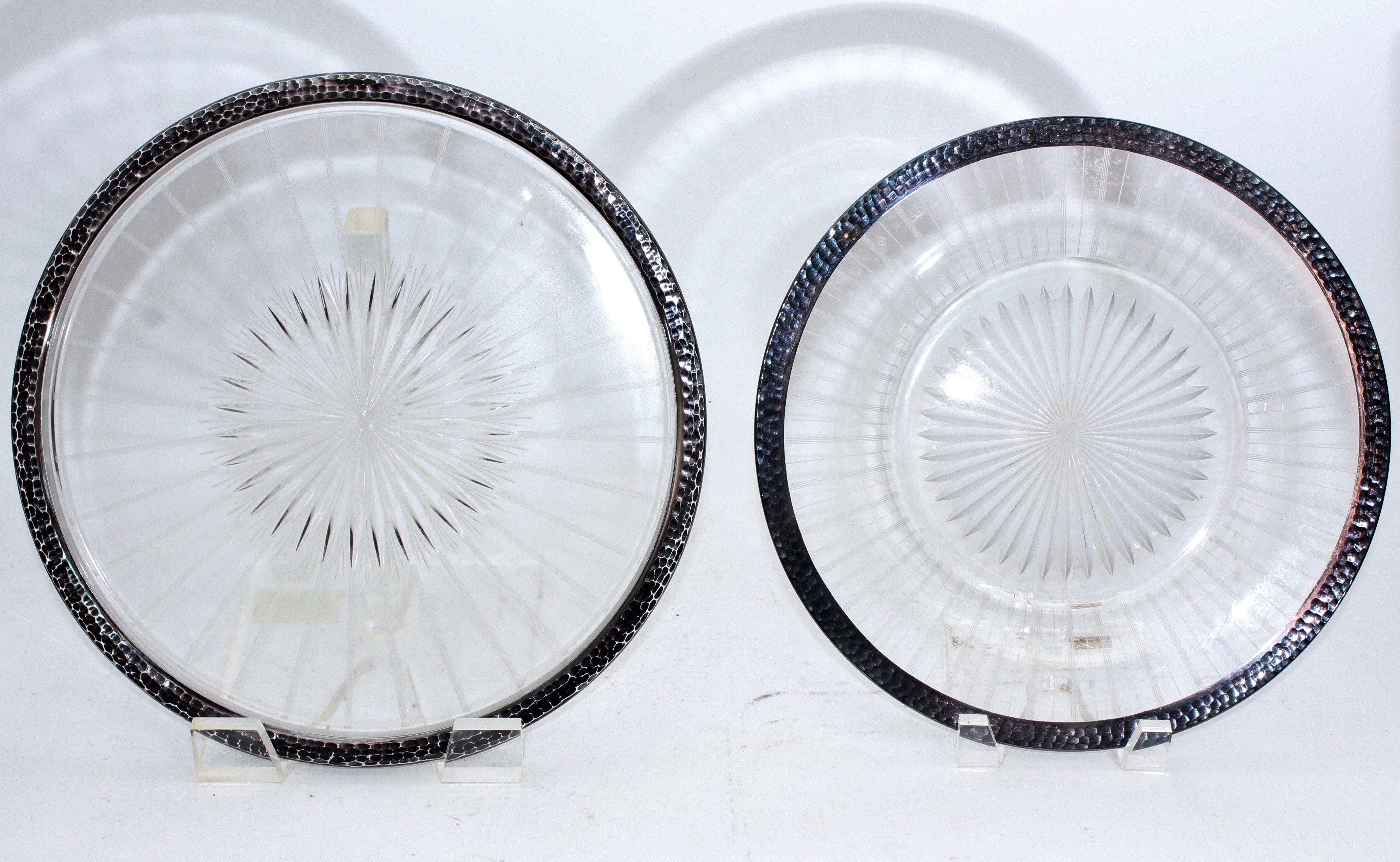 Vintage Glass and Silver Tone Tableware Including Dorothy Thorpe