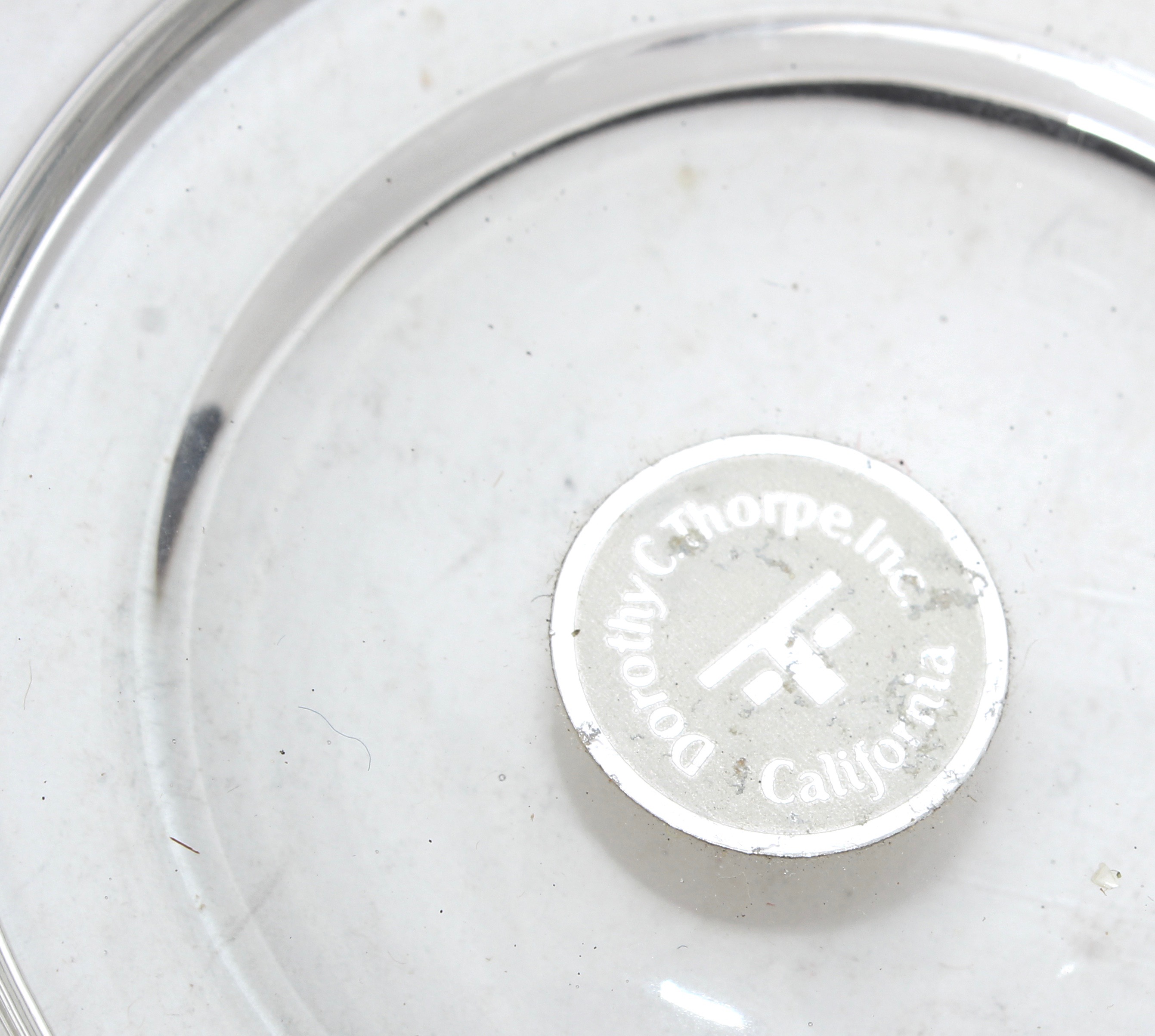 Vintage Glass and Silver Tone Tableware Including Dorothy Thorpe