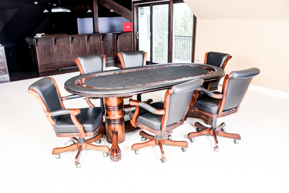 Poker Table and Chairs by American Heritage Billiards