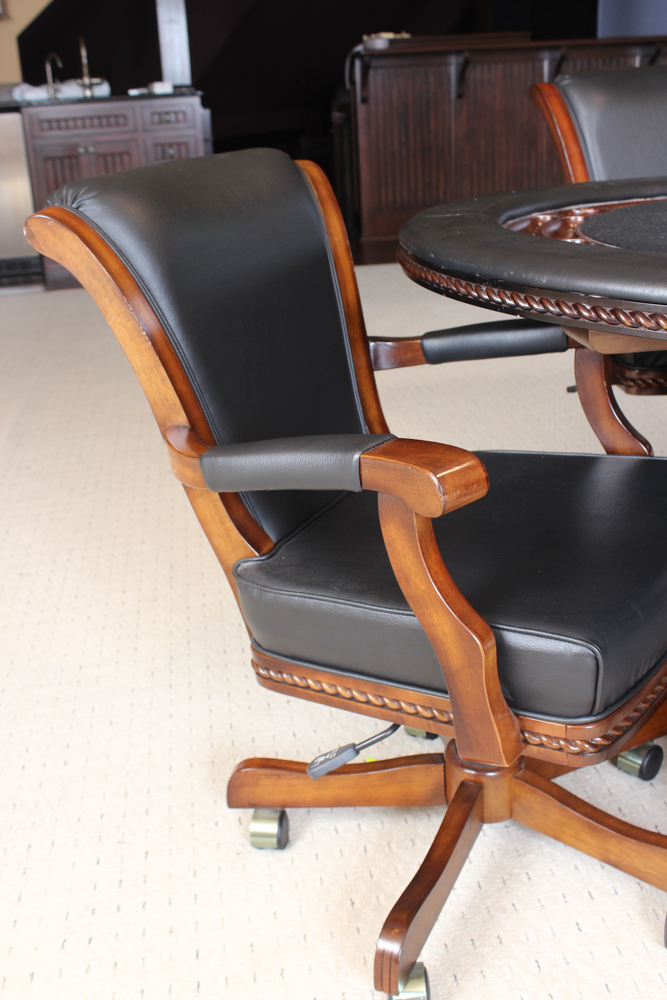 Poker Table and Chairs by American Heritage Billiards