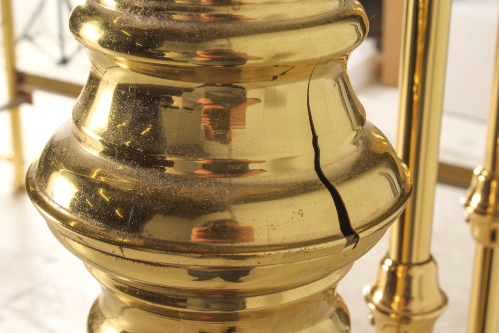 King Brass Canopy Bed Frame