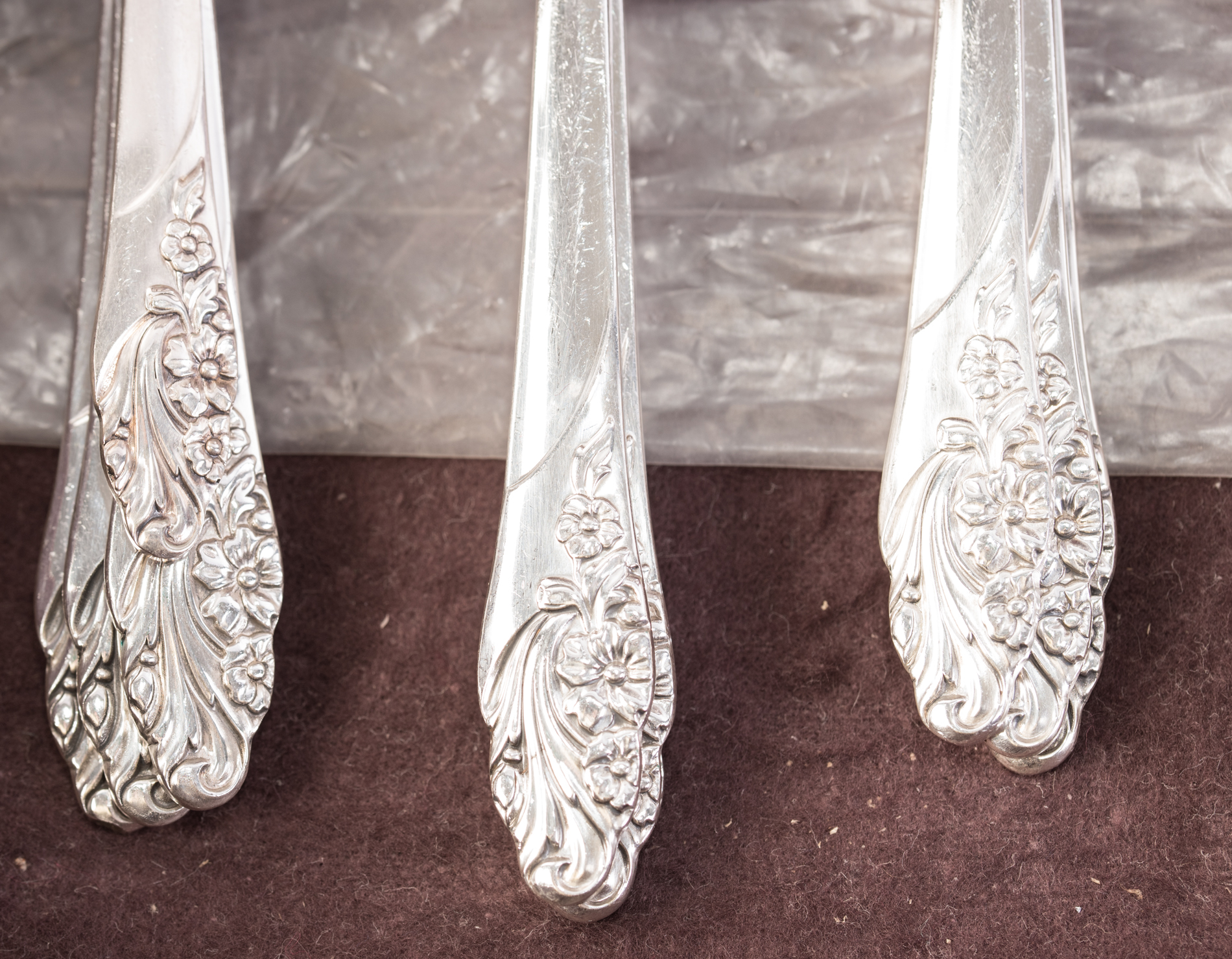 Vintage Oneida "Evening Star" Plated Silver Flatware