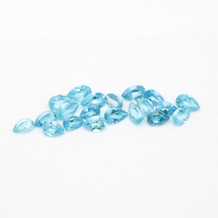 18.43 CTW Loose Blue Topaz Gemstones