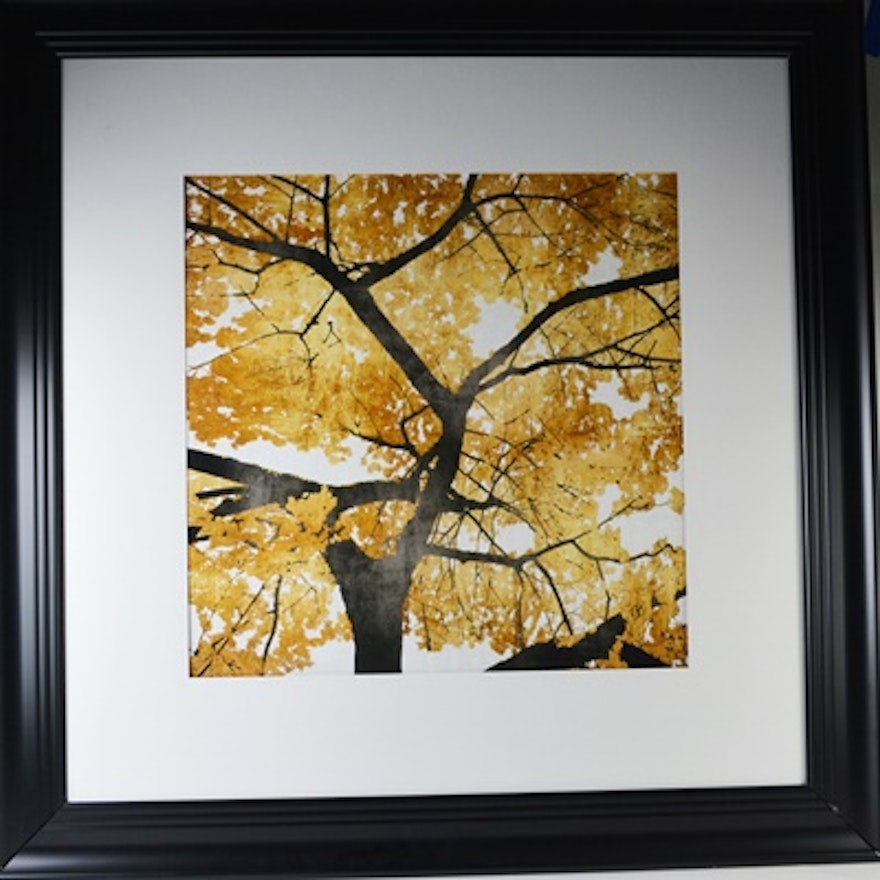Lithograph "Golden Leaves" After Kate Bennett