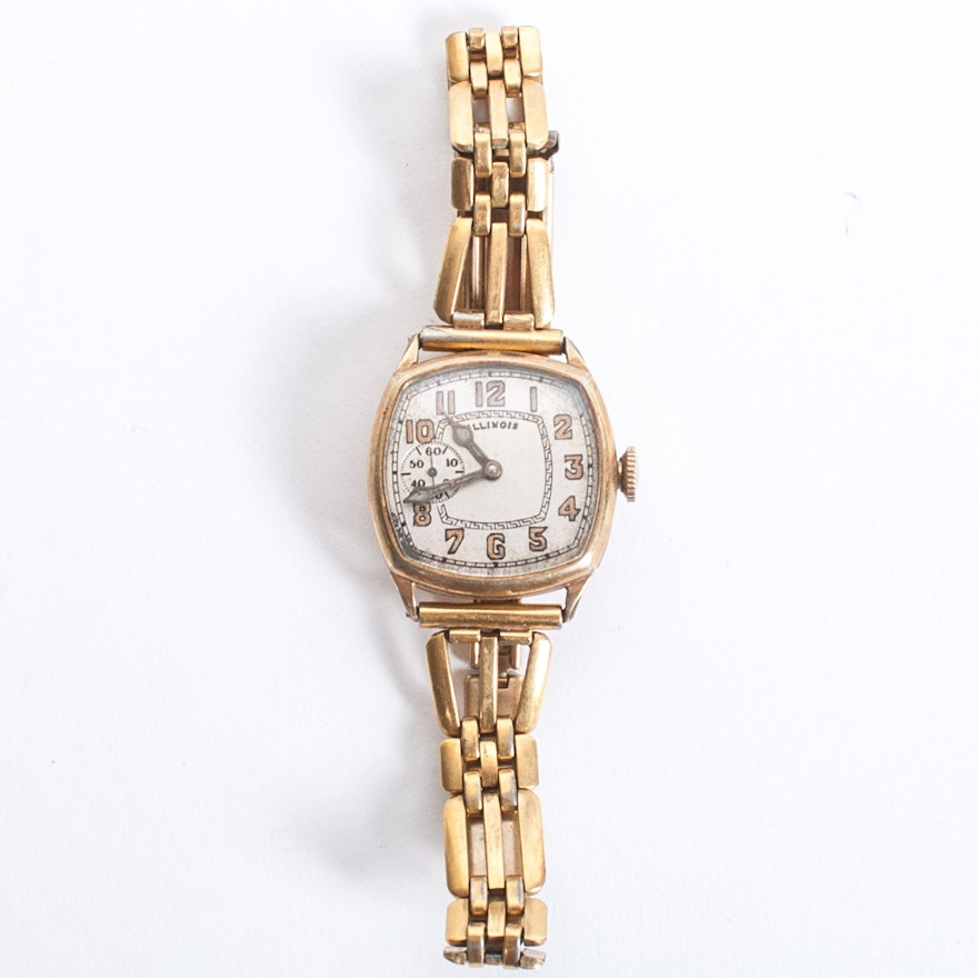 Illinois 14K Yellow Gold-Filled Circa 1926 Wristwatch