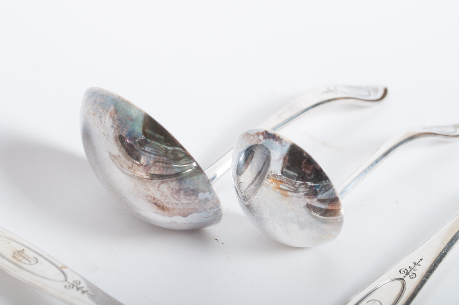 Vintage Community Silver Plate "Adam" Monogrammed Flatware by Oneida Ltd.