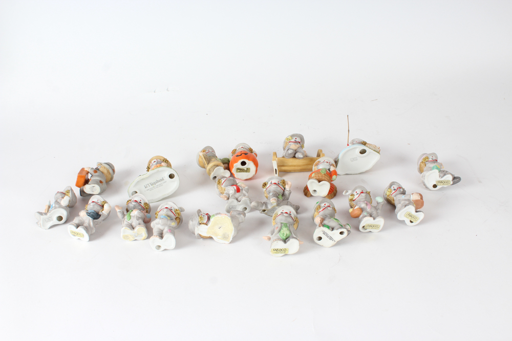 Porcelain Li'l Vagabond Clown Figurines
