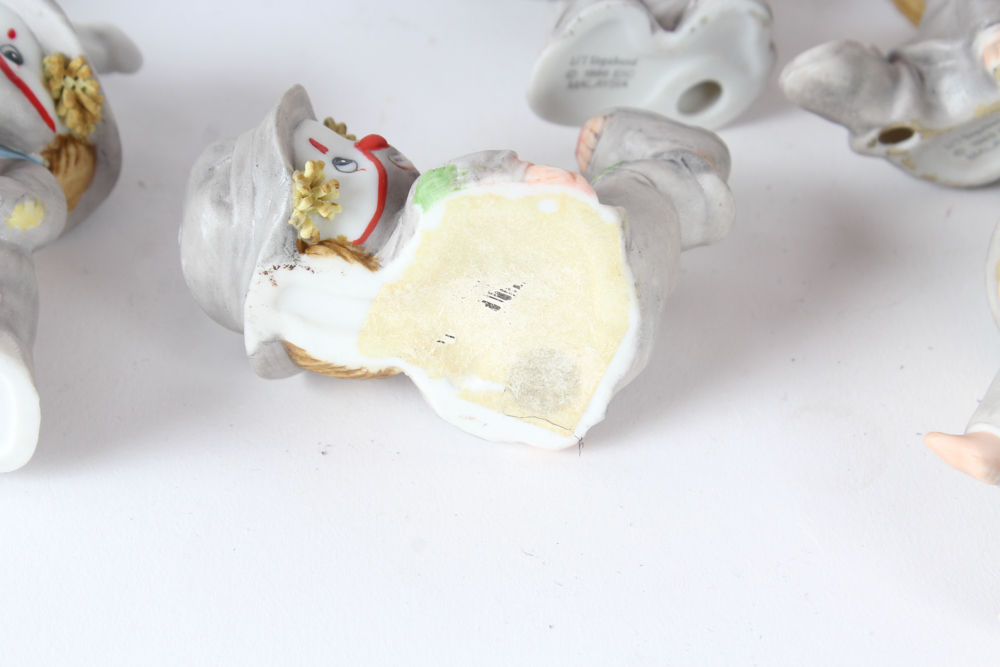 Porcelain Li'l Vagabond Clown Figurines