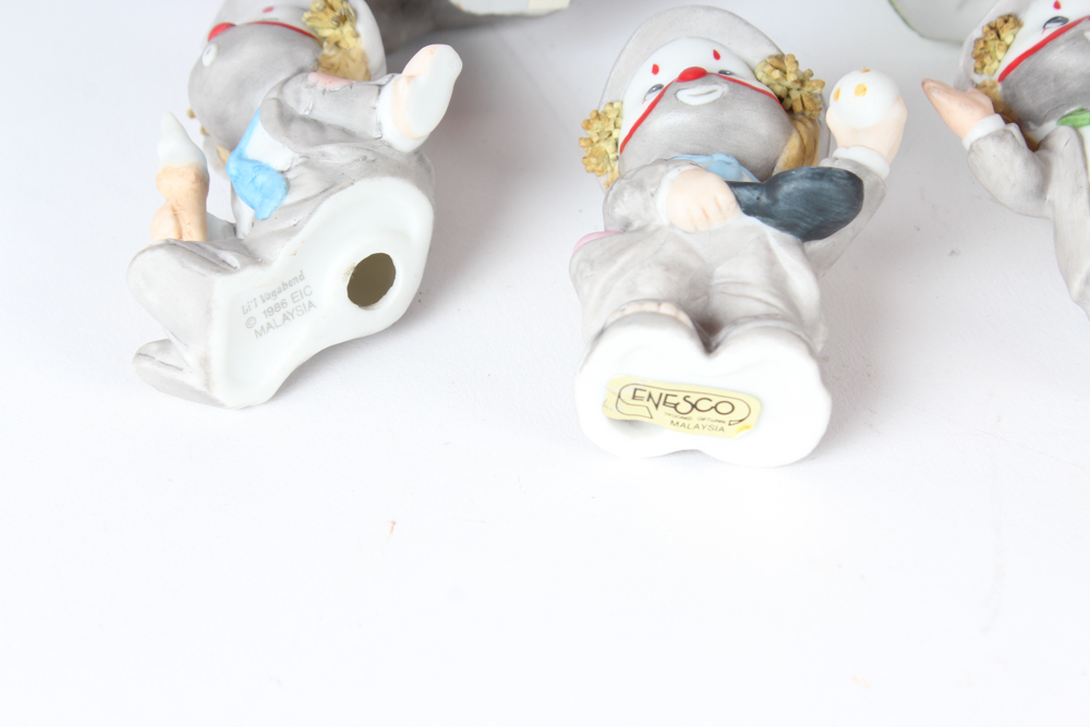 Porcelain Li'l Vagabond Clown Figurines