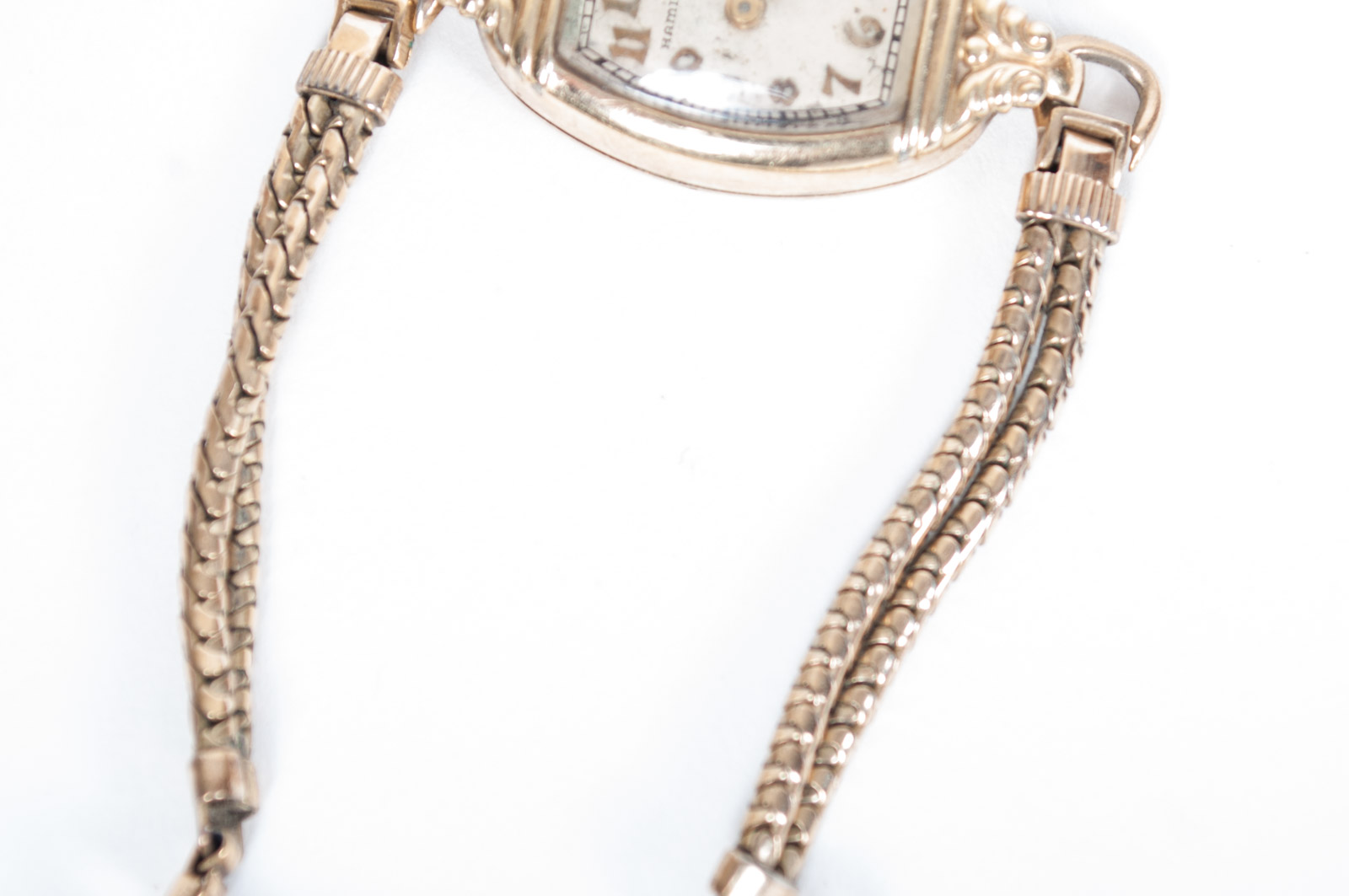 Vintage Bulova Yellow-Toned Stem Wind and Hamilton 14K Gold-Filled Watches