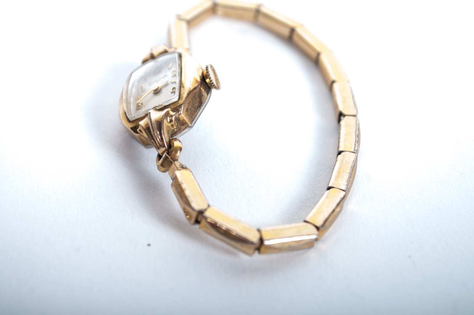 Vintage Bulova Yellow-Toned Stem Wind and Hamilton 14K Gold-Filled Watches