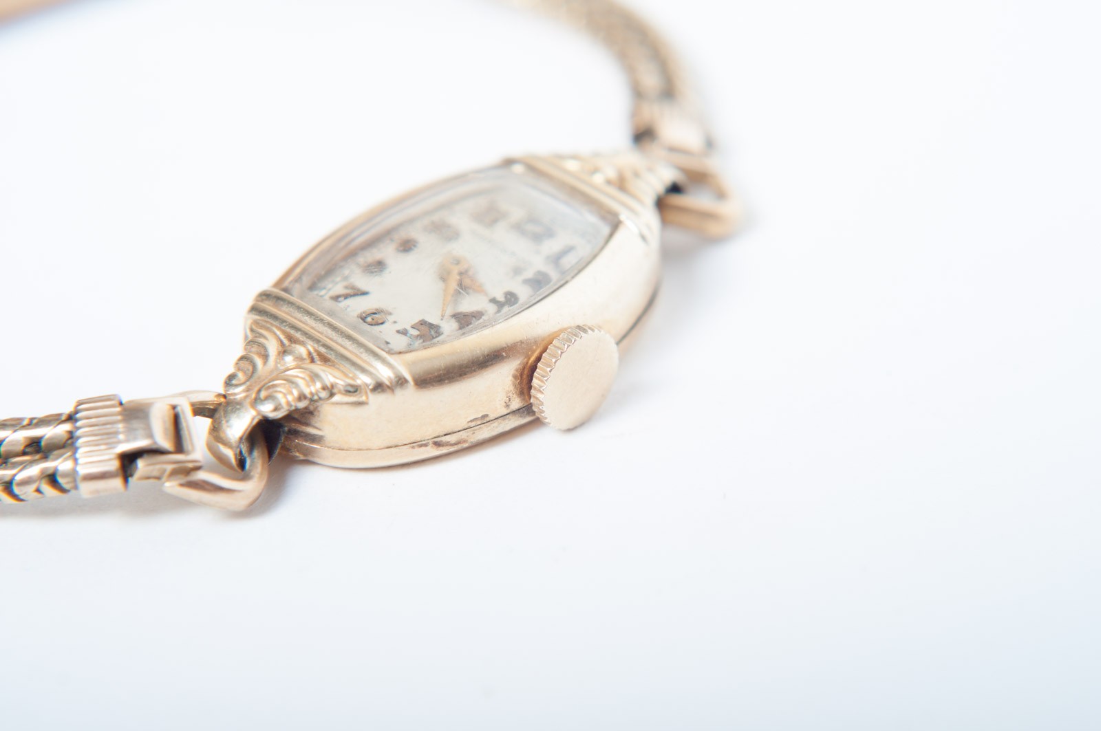 Vintage Bulova Yellow-Toned Stem Wind and Hamilton 14K Gold-Filled Watches