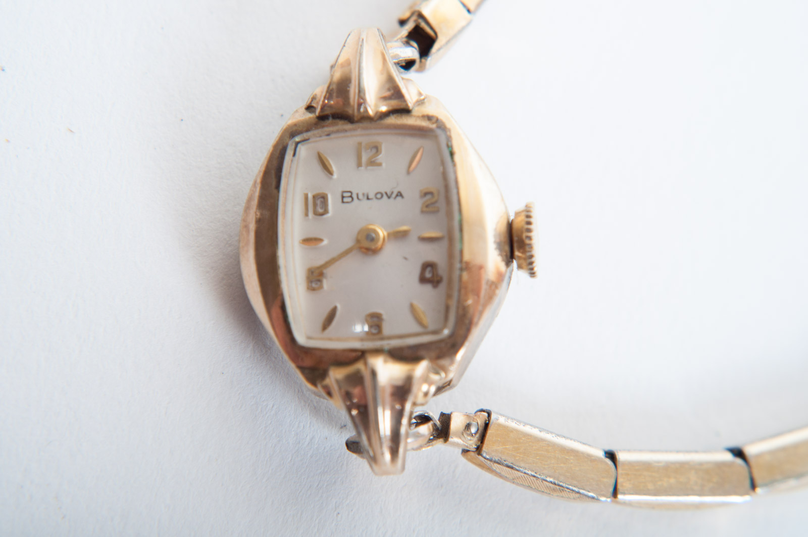 Vintage Bulova Yellow-Toned Stem Wind and Hamilton 14K Gold-Filled Watches