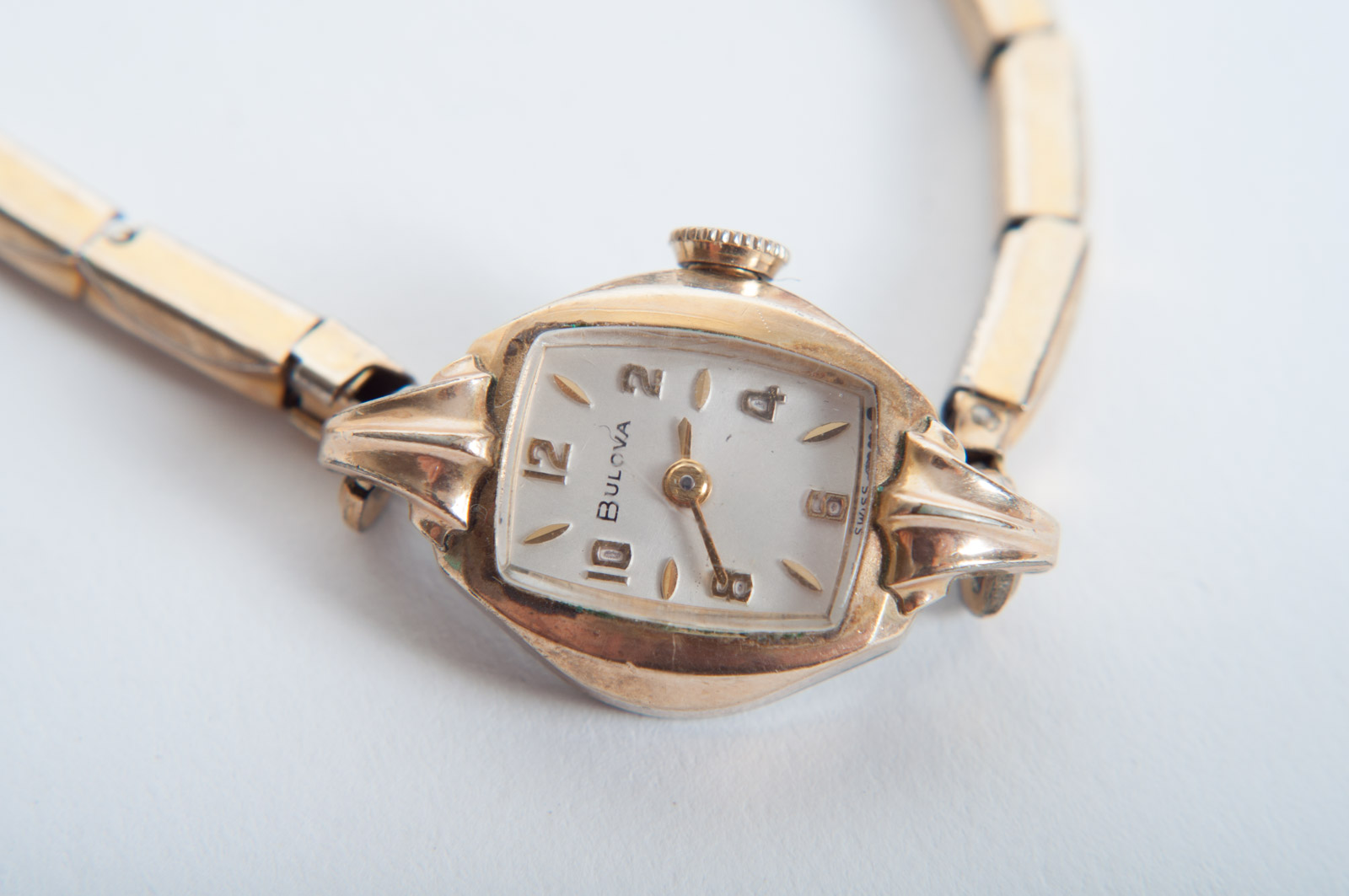 Vintage Bulova Yellow-Toned Stem Wind and Hamilton 14K Gold-Filled Watches