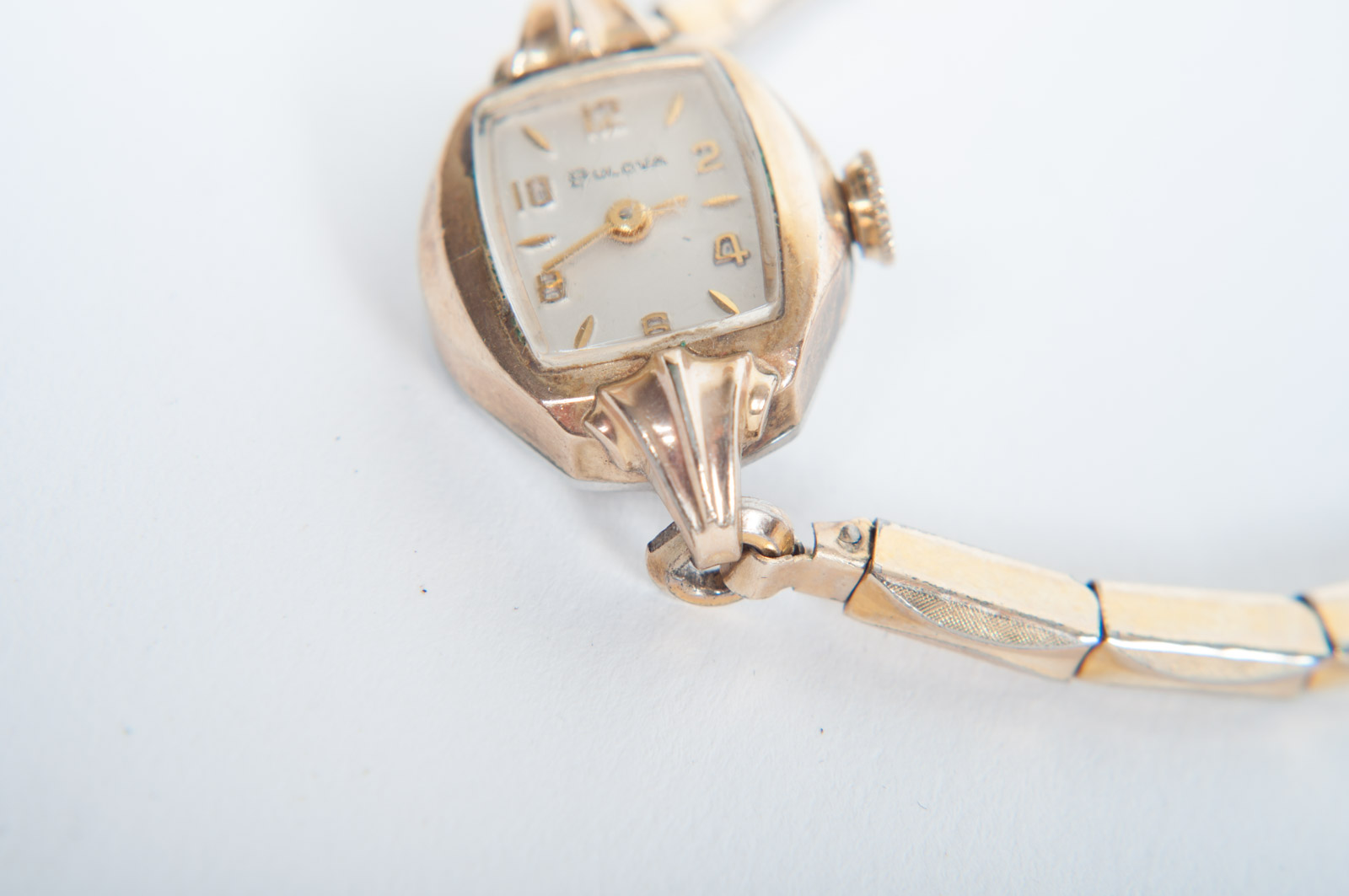 Vintage Bulova Yellow-Toned Stem Wind and Hamilton 14K Gold-Filled Watches