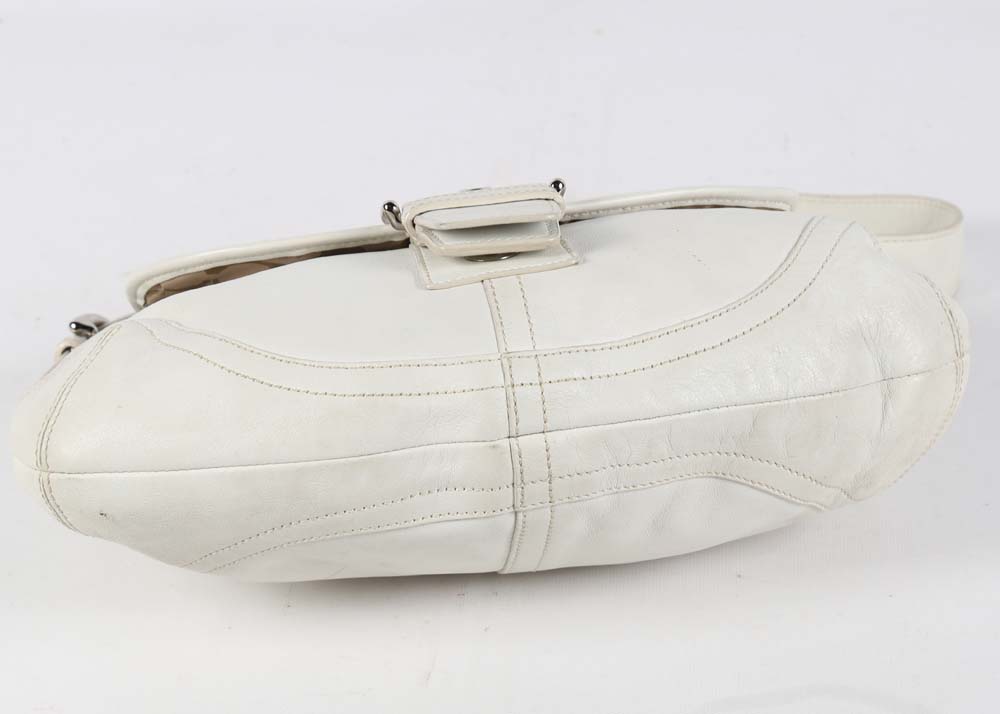 Coach White Leather Soho Hobo Bag