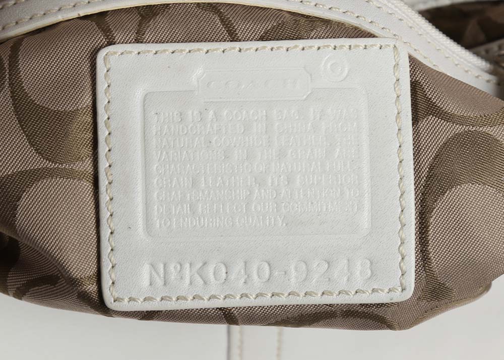 Coach White Leather Soho Hobo Bag