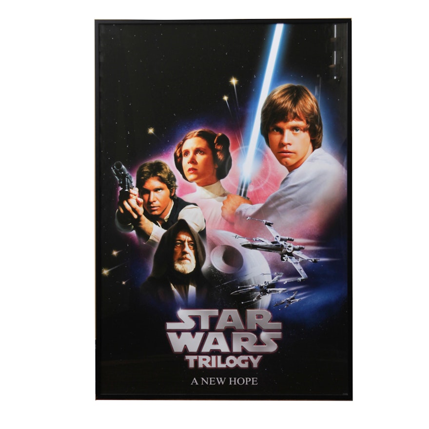 Framed "Star Wars" Movie Poster