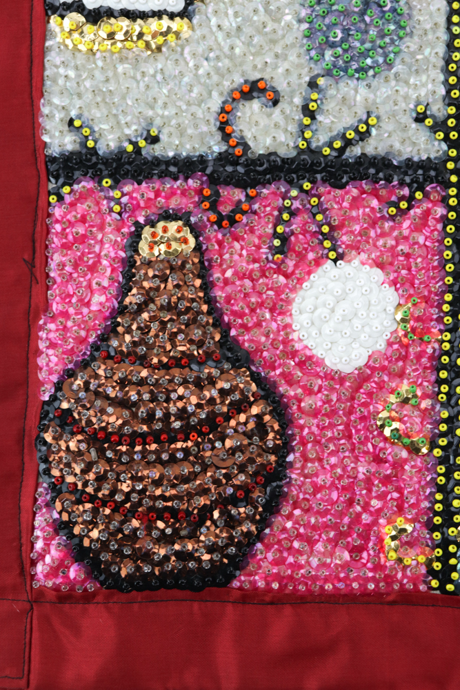 Haitian Drapo Vodou Flag "Ceremony for Damballah"