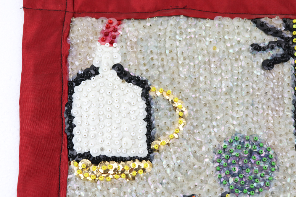 Haitian Drapo Vodou Flag "Ceremony for Damballah"