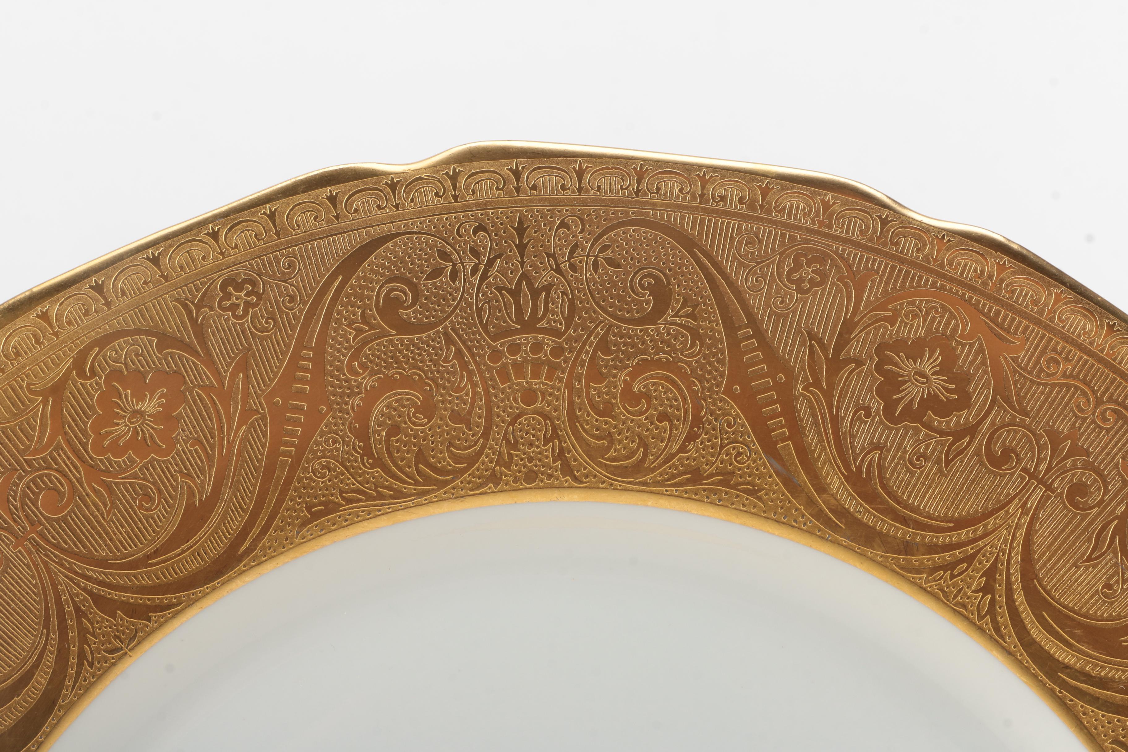 Limoges Gold Encrusted Tableware for John Wanamaker