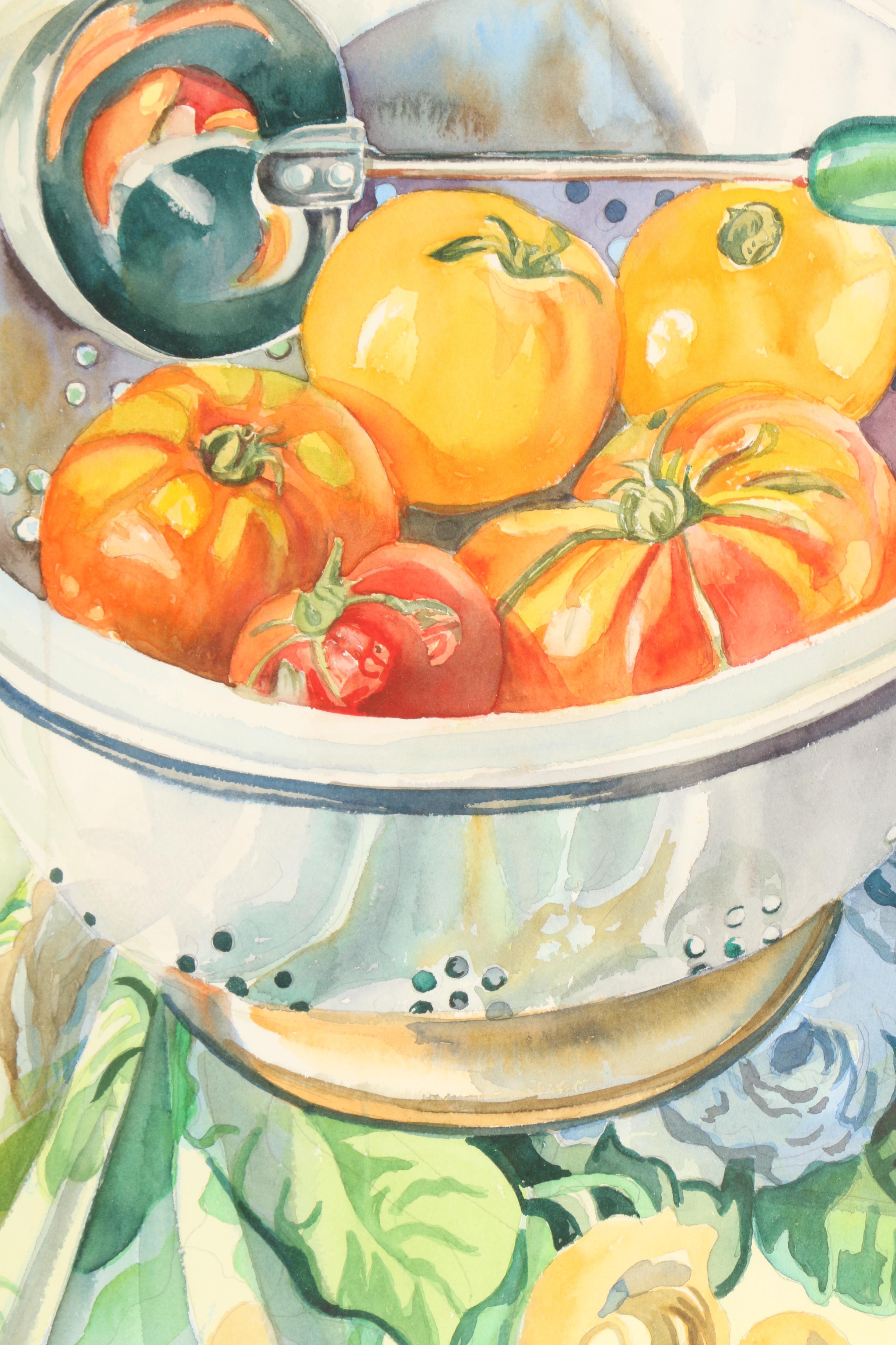 Elanor Meier Watercolor Painting "Garden Variety"