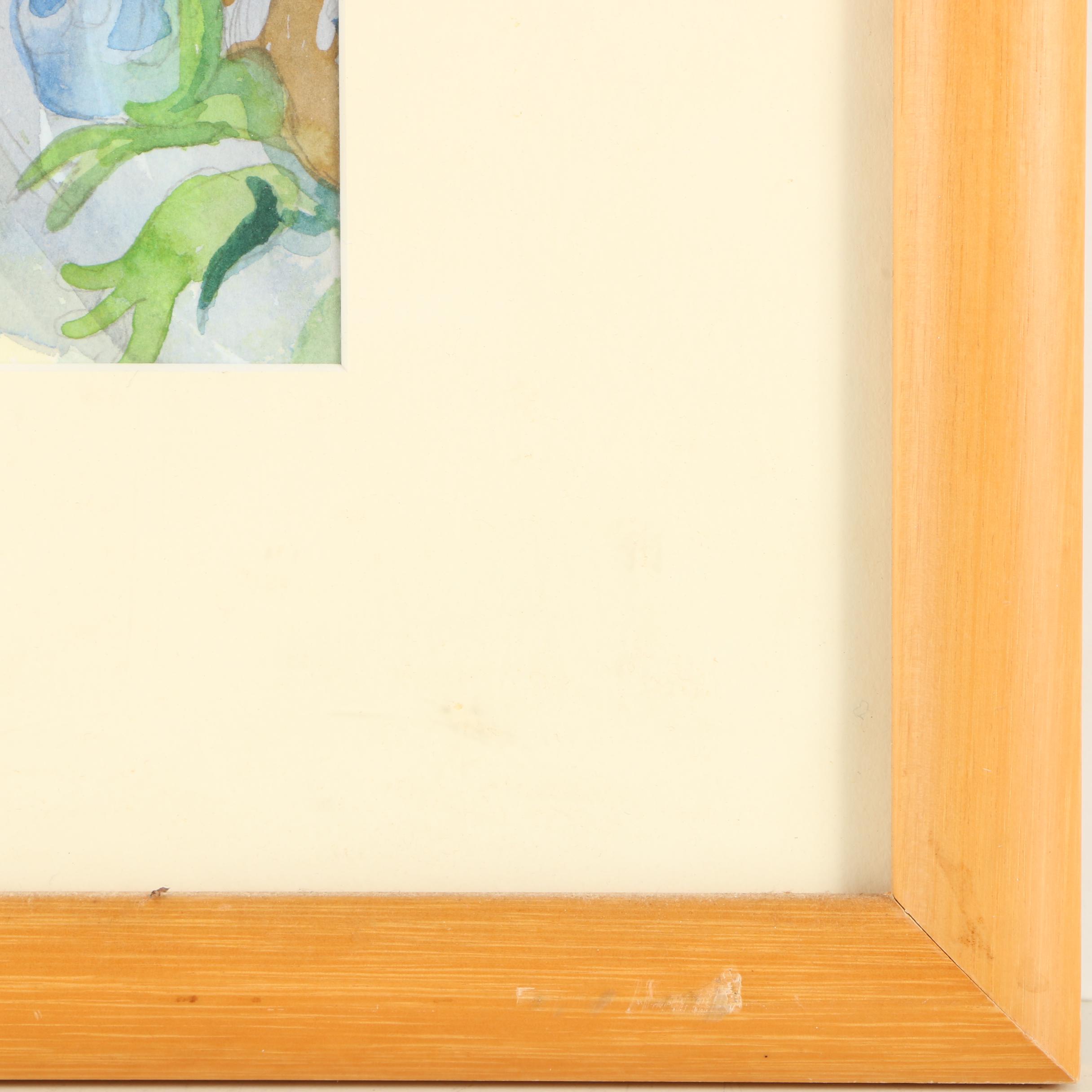 Elanor Meier Watercolor Painting "Garden Variety"