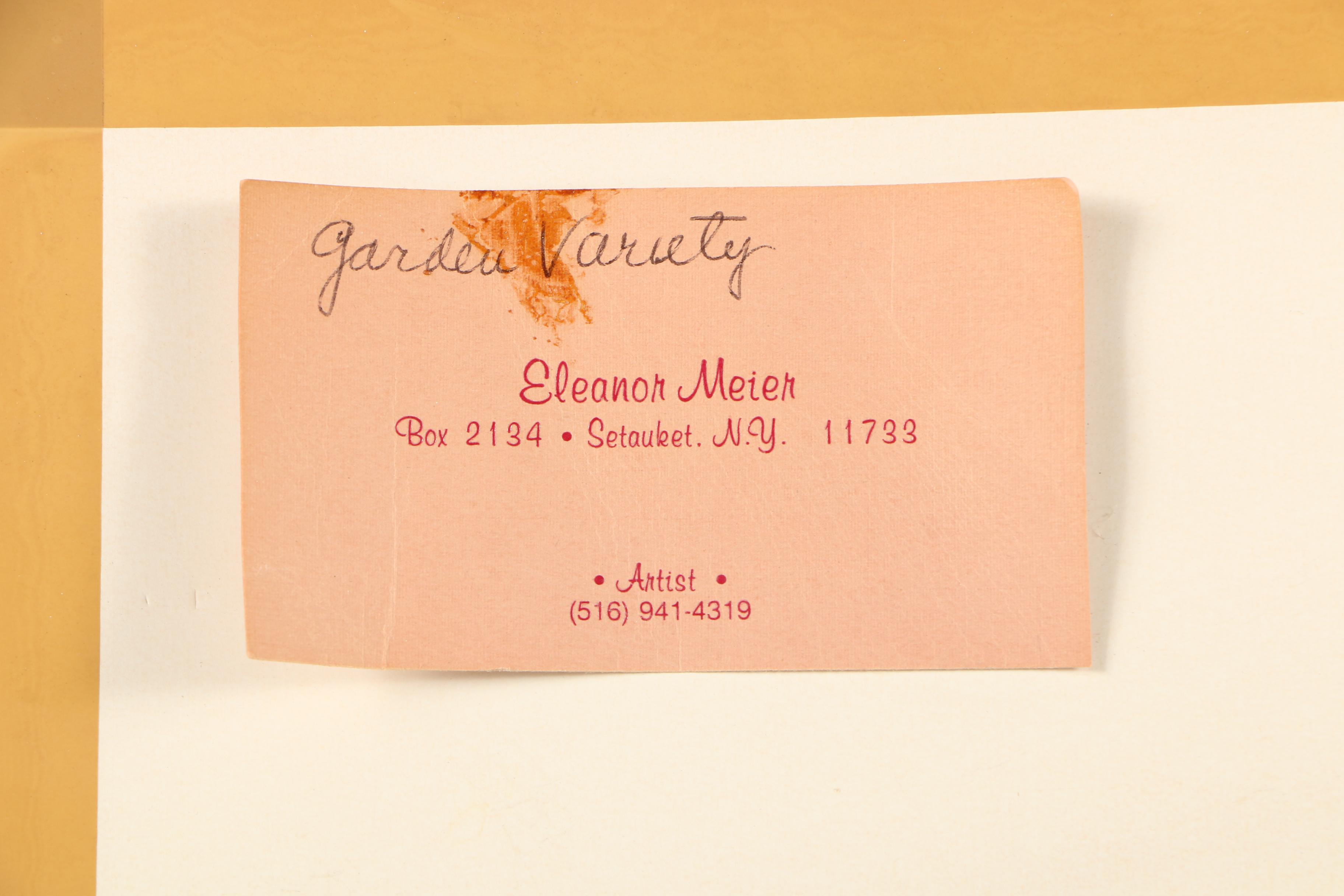 Elanor Meier Watercolor Painting "Garden Variety"