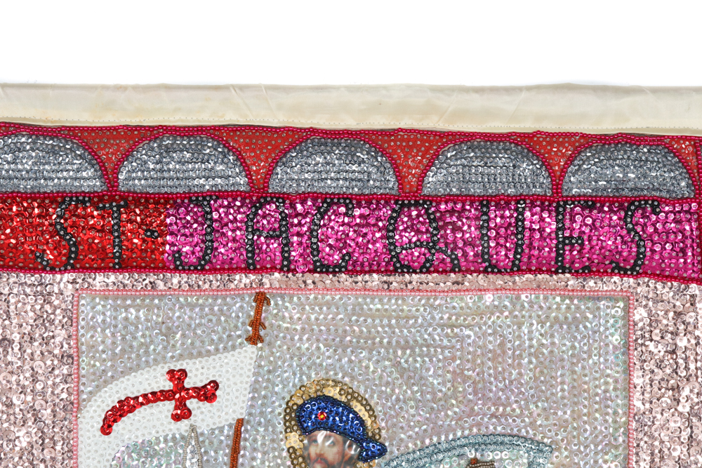 Edgar Jean-Louis Drapo Vodou Flag "St. Jacques (Sen Jak)"