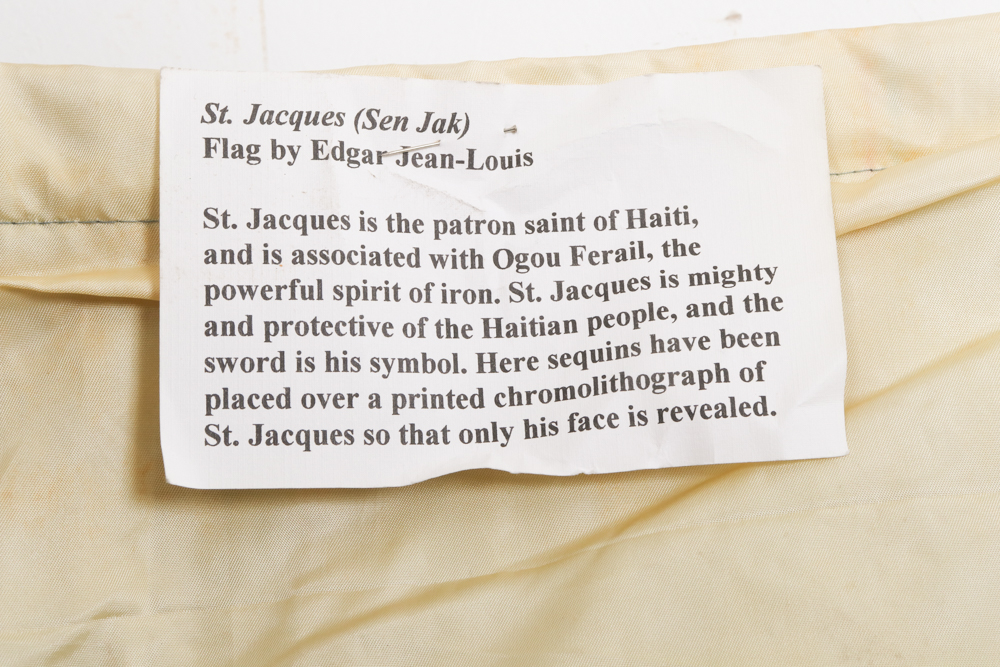 Edgar Jean-Louis Drapo Vodou Flag "St. Jacques (Sen Jak)"