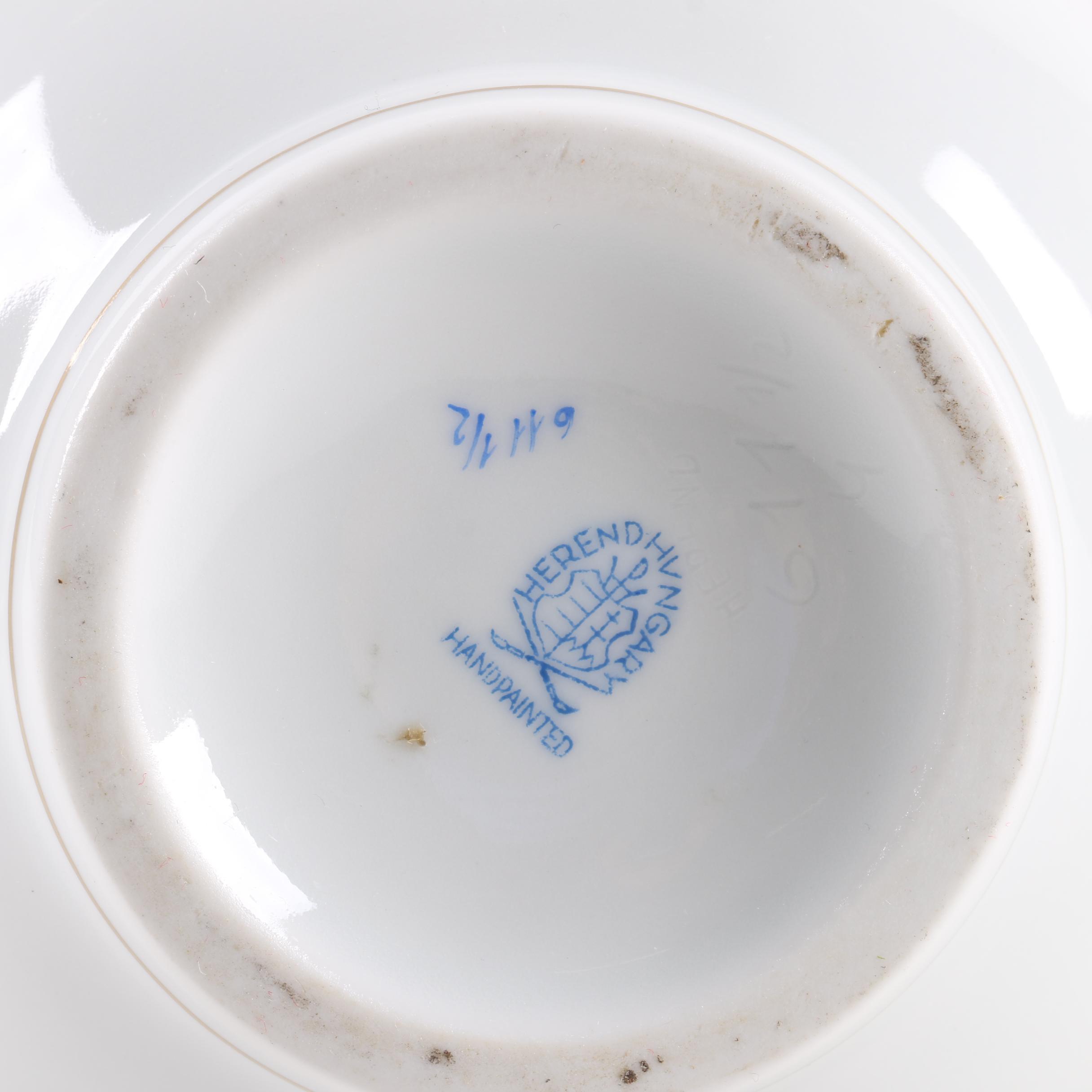 Herend Hungary "Rothschild Bird" Coffee Pot and Lids