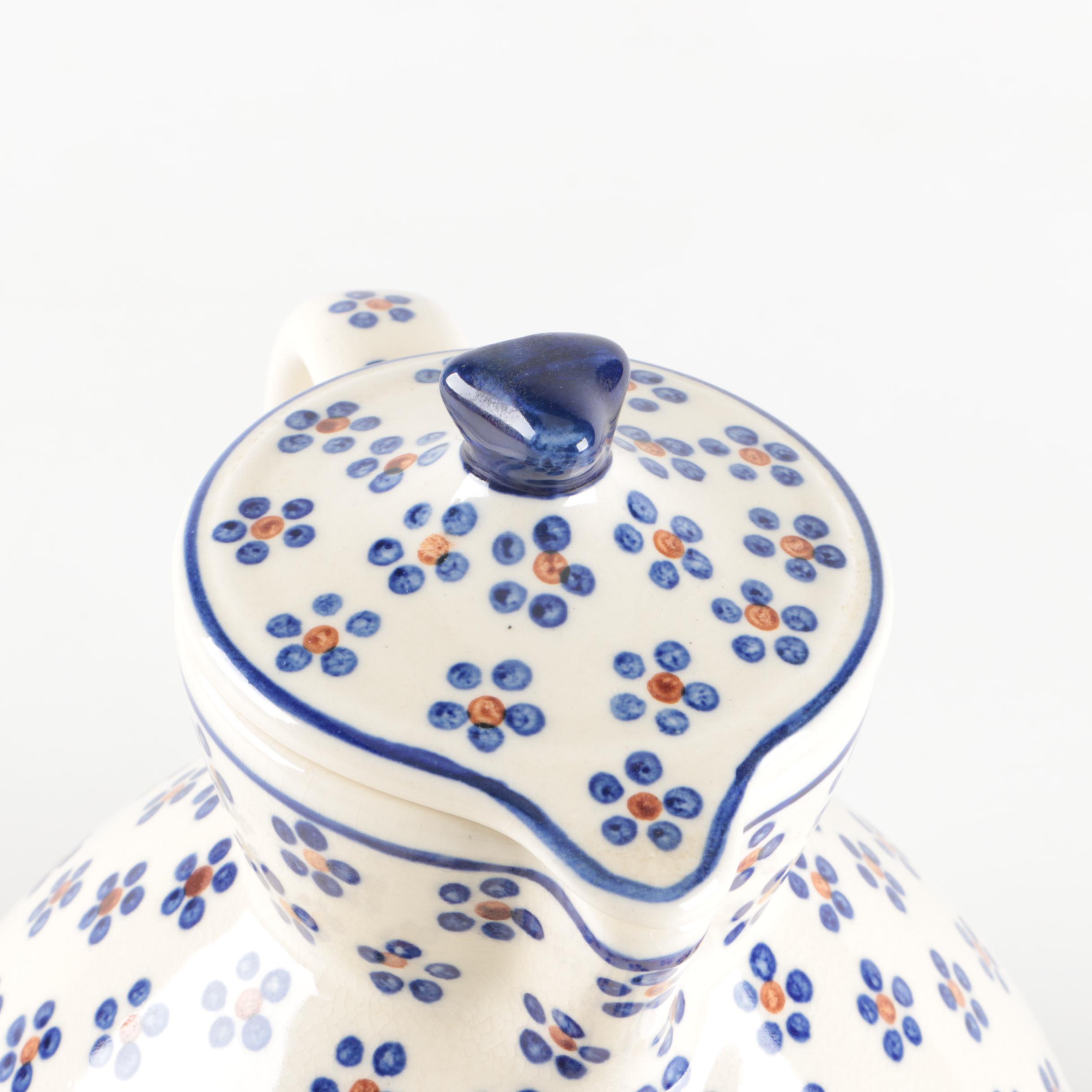 Boleslawiec Stoneware Pitcher