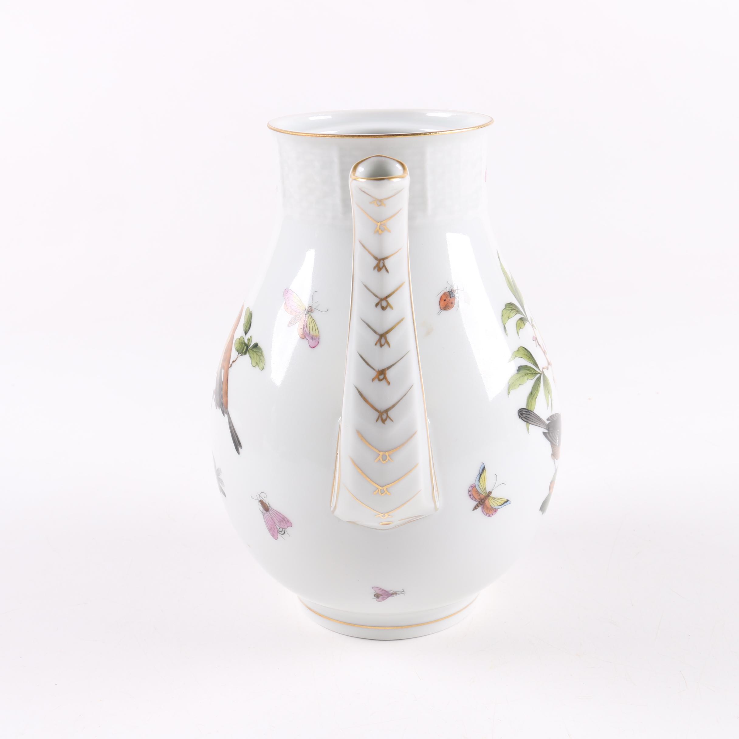 Herend Hungary "Rothschild Bird" Coffee Pot and Lids