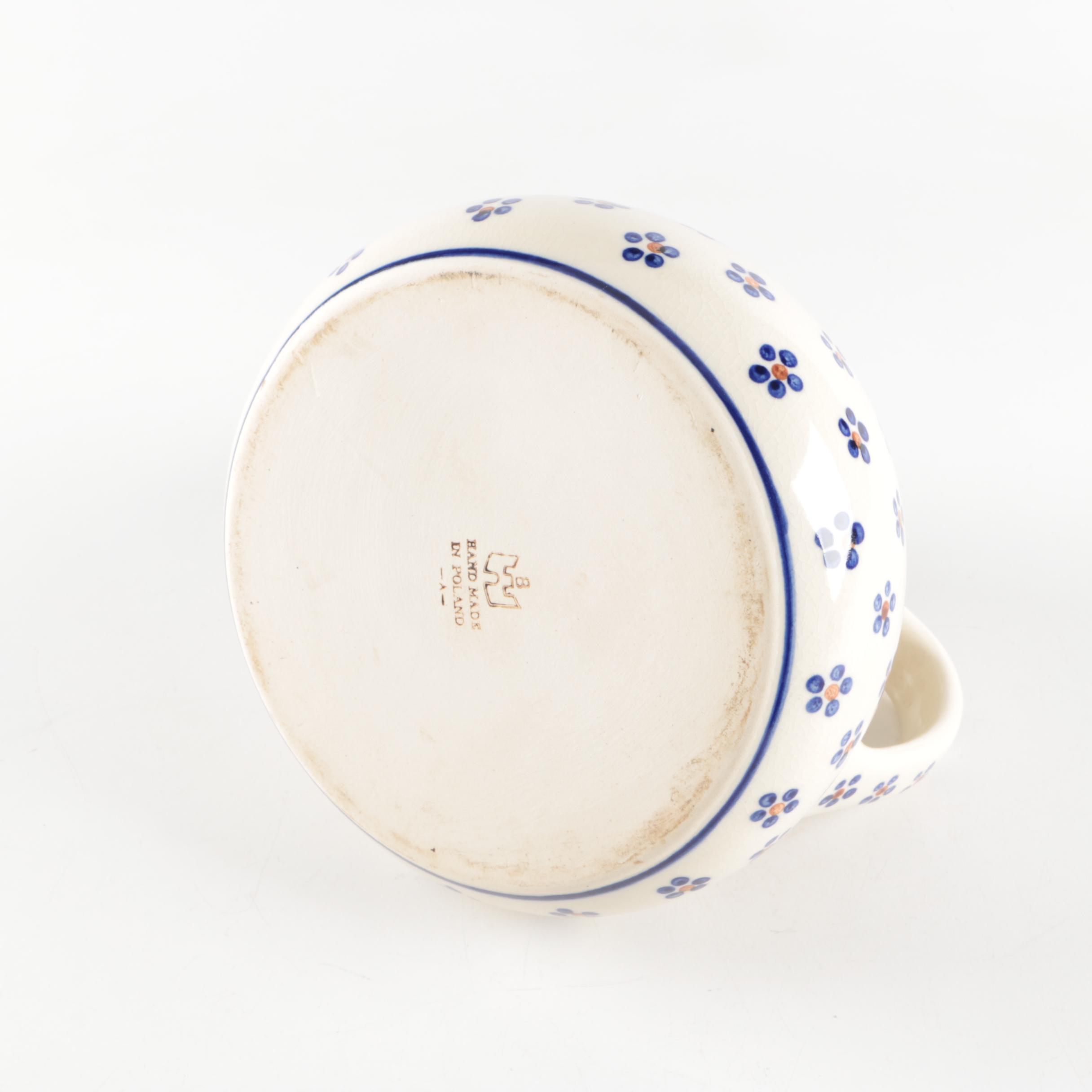 Boleslawiec Stoneware Pitcher
