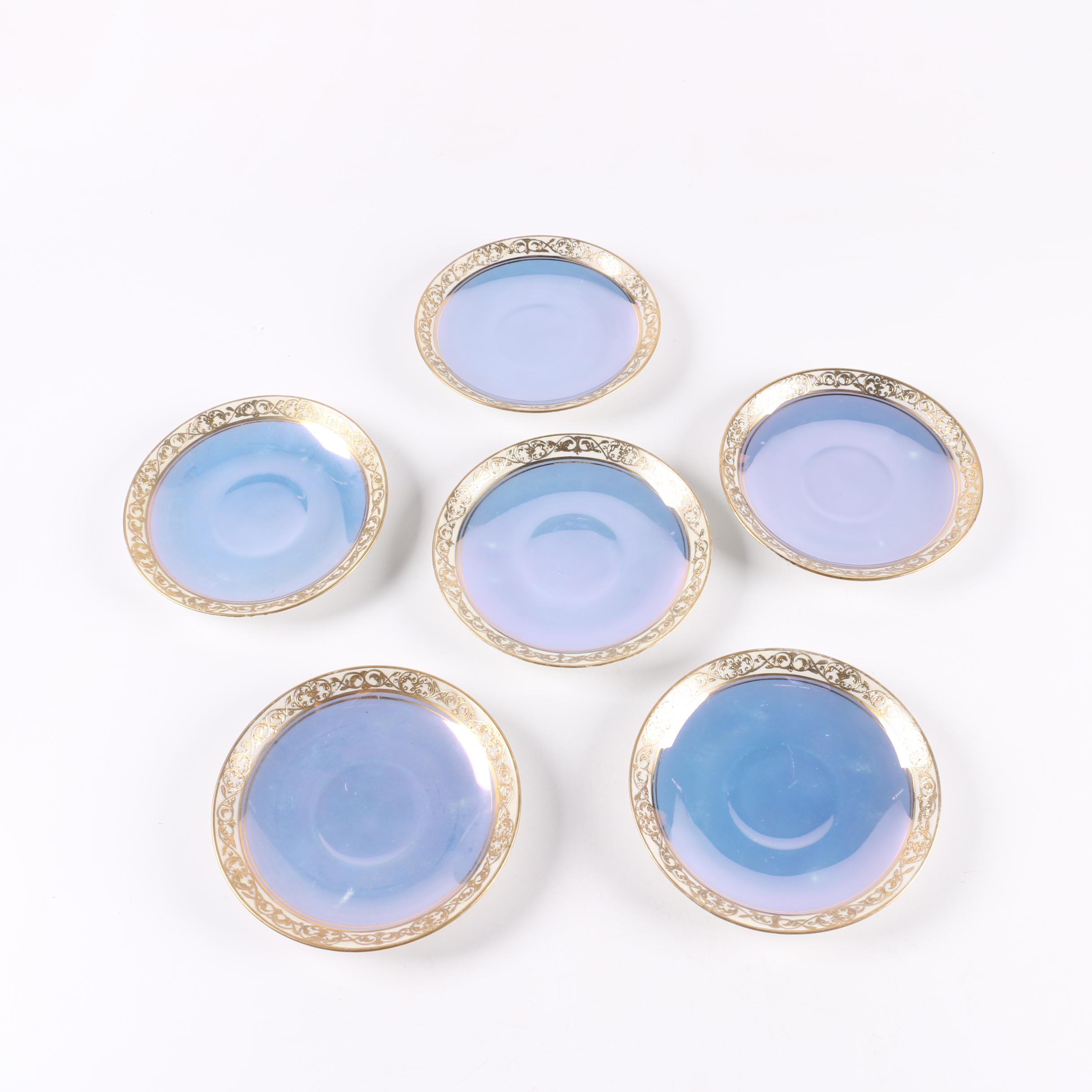 Noritake Blue and Orange Lustreware Tableware