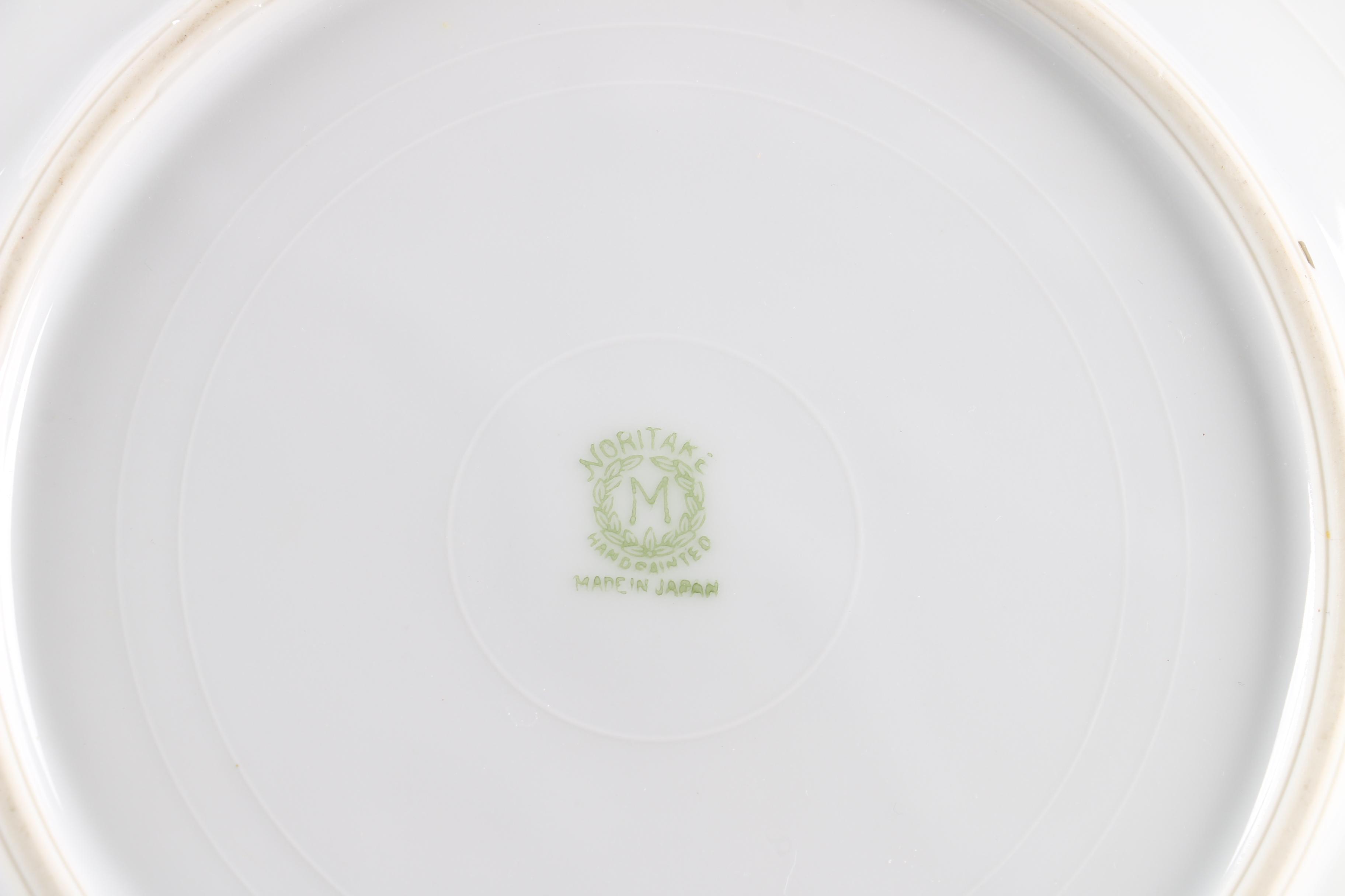 Noritake Blue and Orange Lustreware Tableware