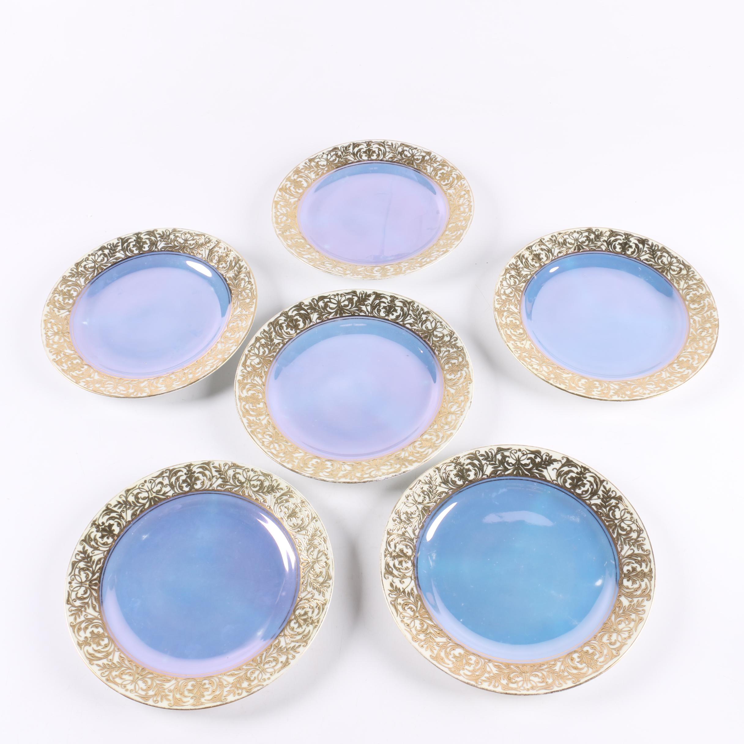 Noritake Blue and Orange Lustreware Tableware