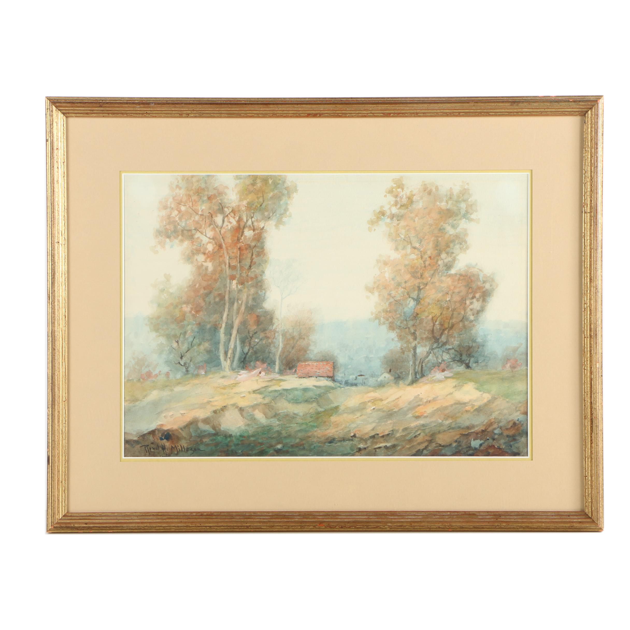 Royal H. Milleson Watercolor and Gouache Painting