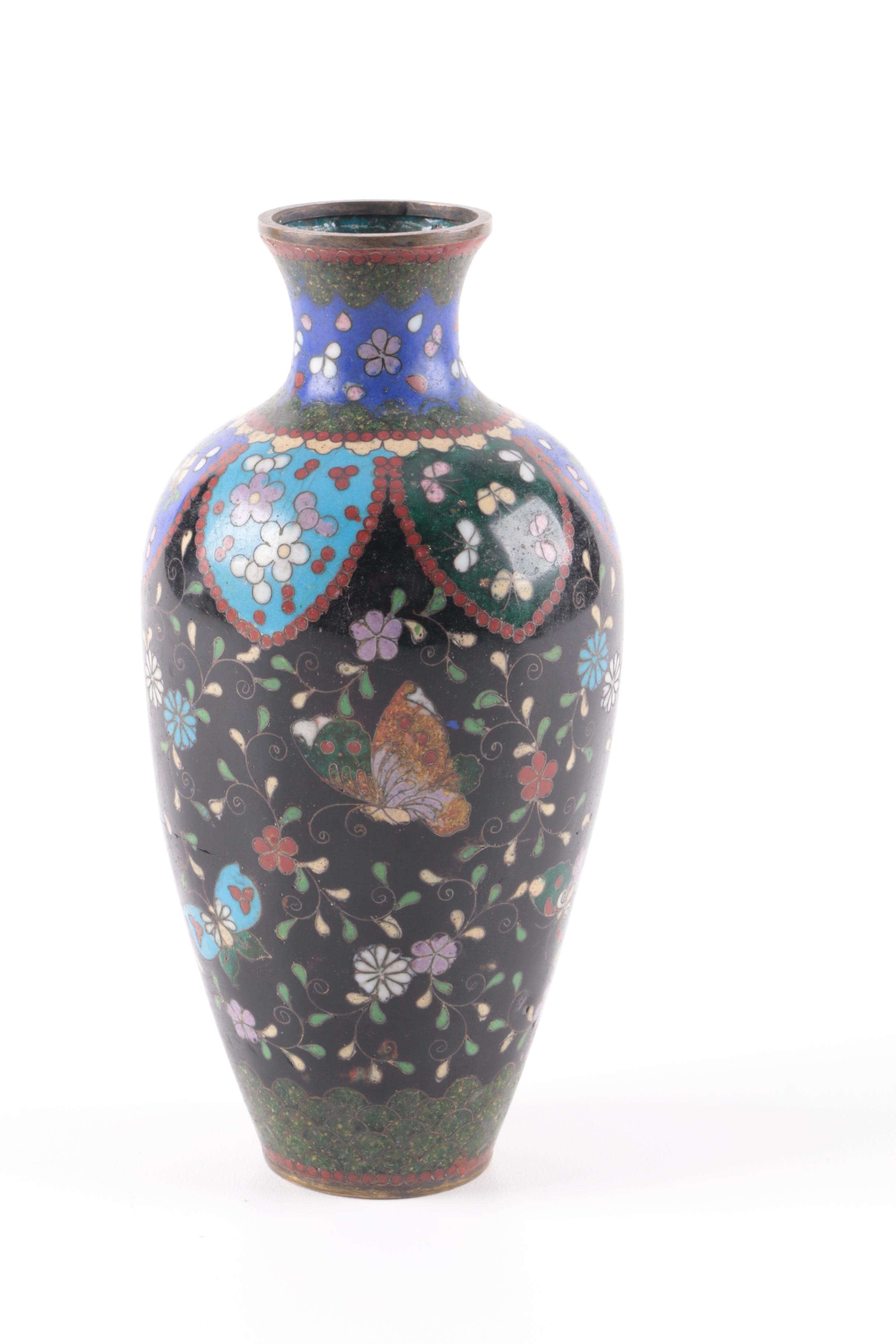 Three Chinese Cloisonné Vases