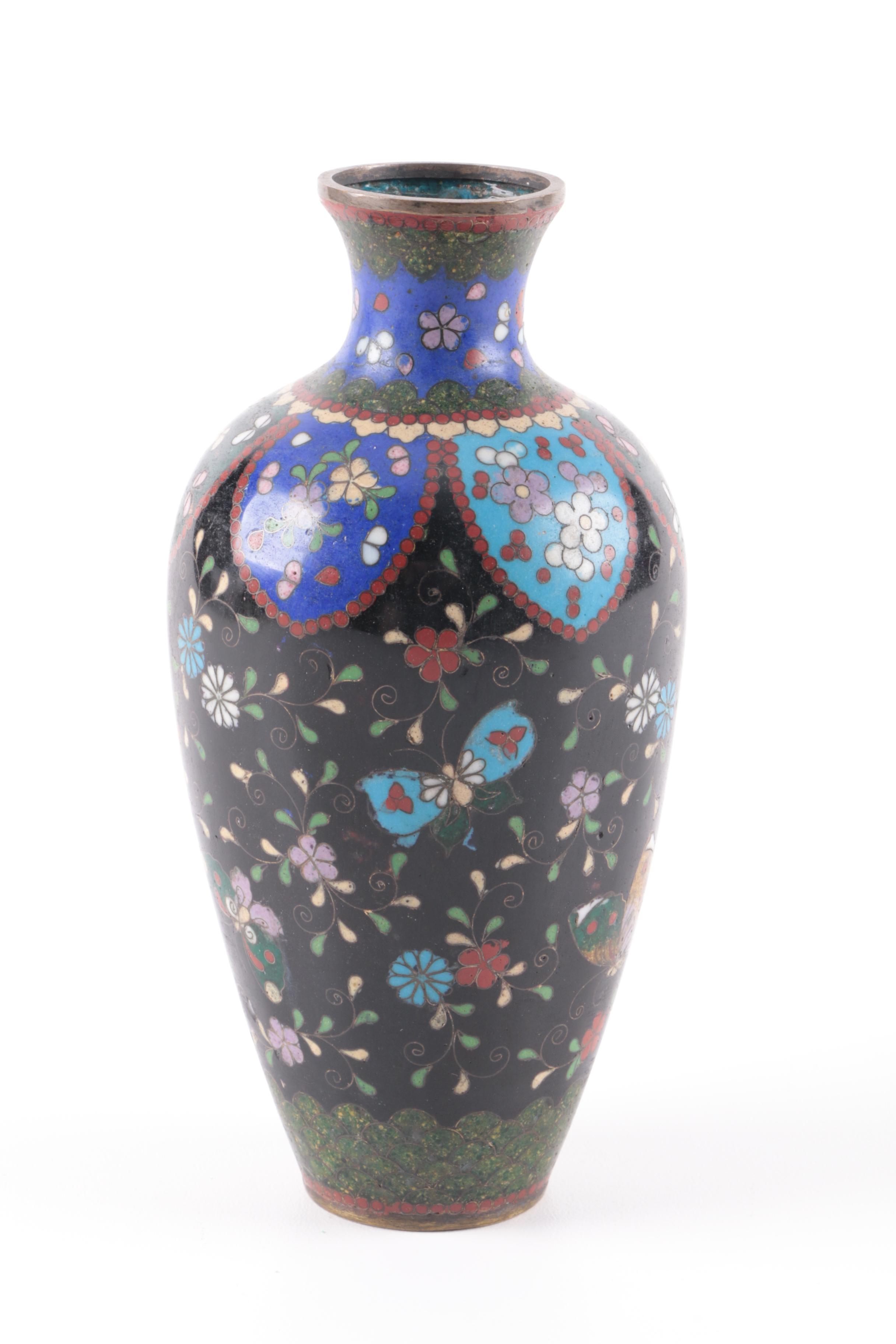 Three Chinese Cloisonné Vases