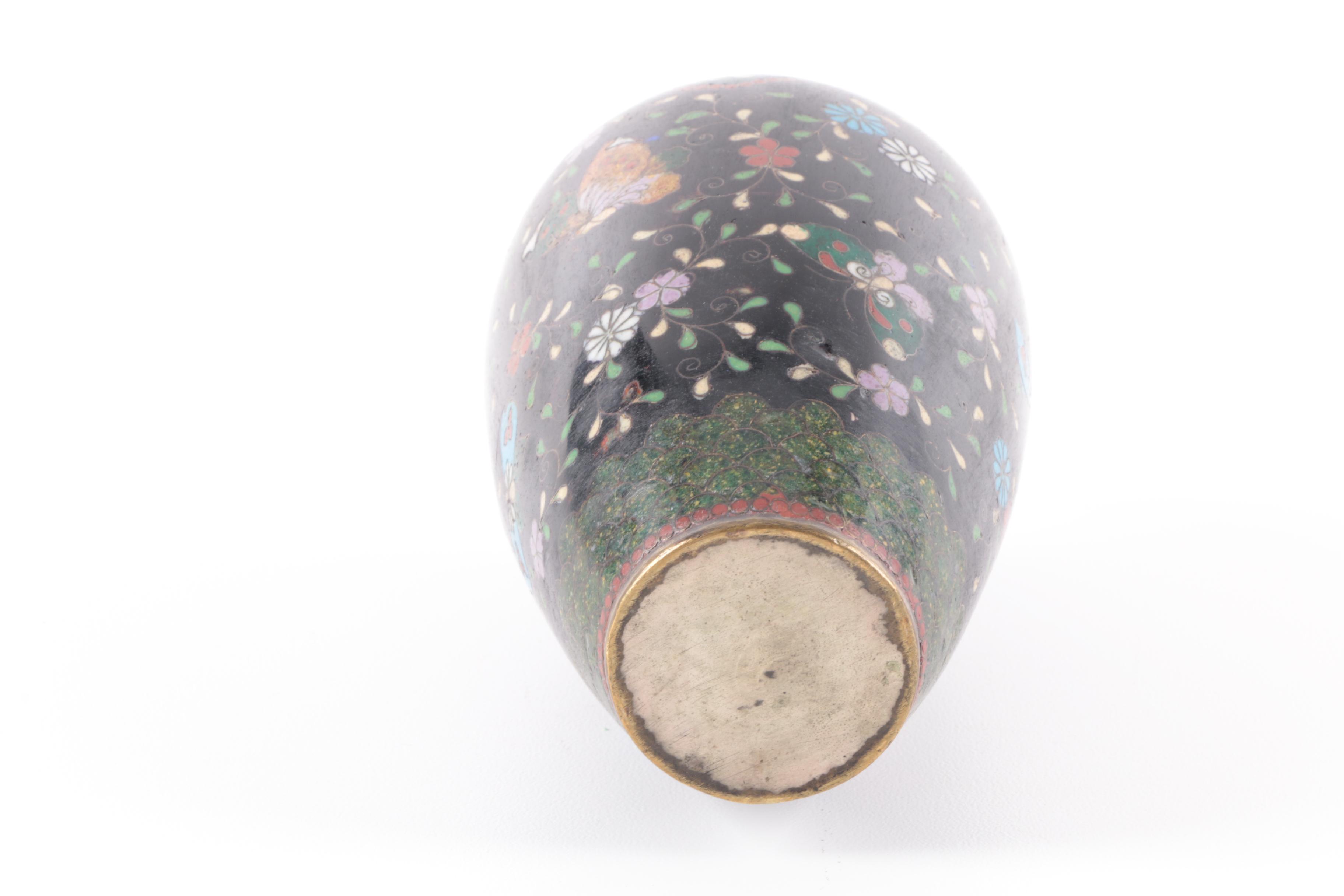 Three Chinese Cloisonné Vases