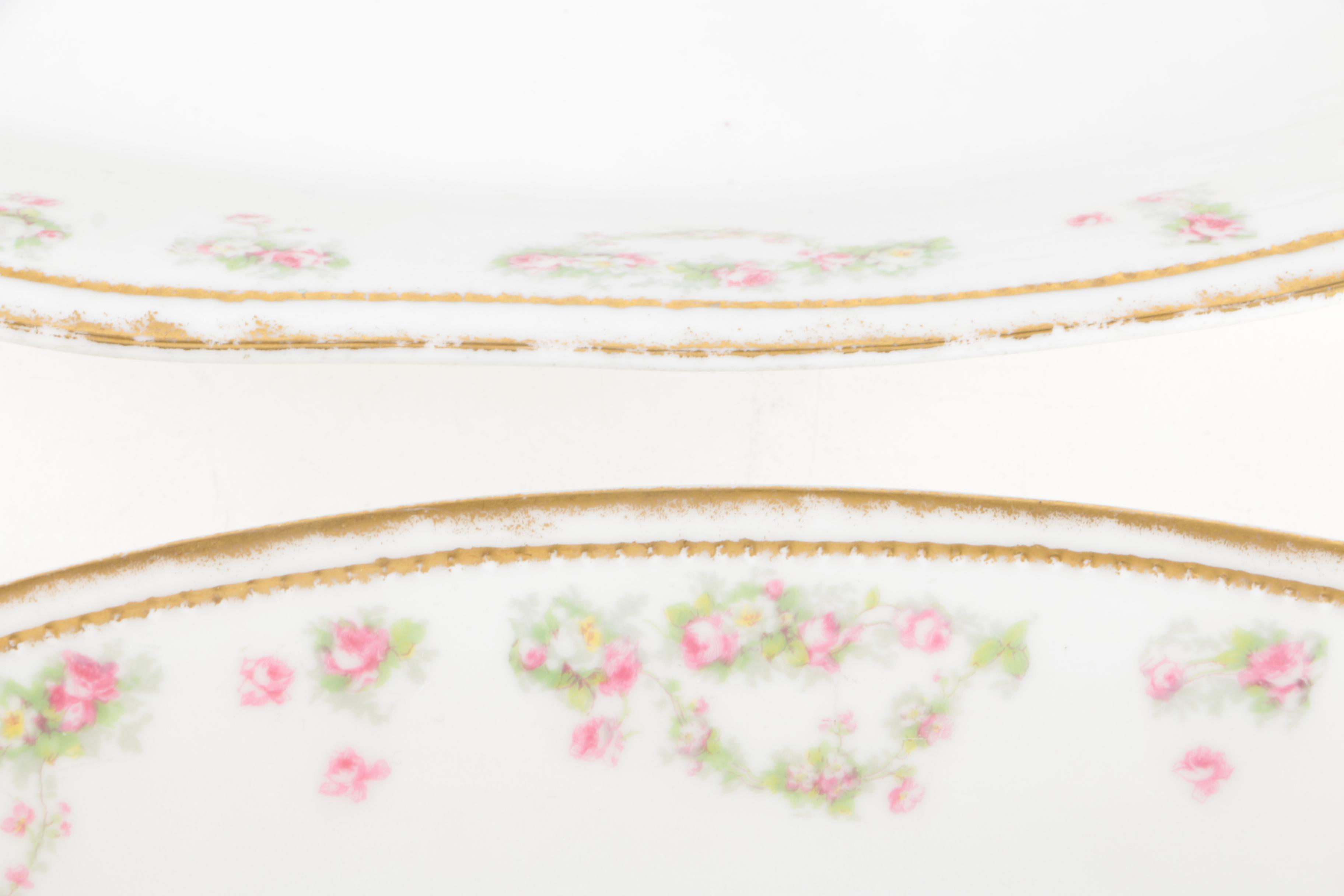 1906-08 Limoges Porcelain Platters by Mavaleix, Mandavy & Balleroy