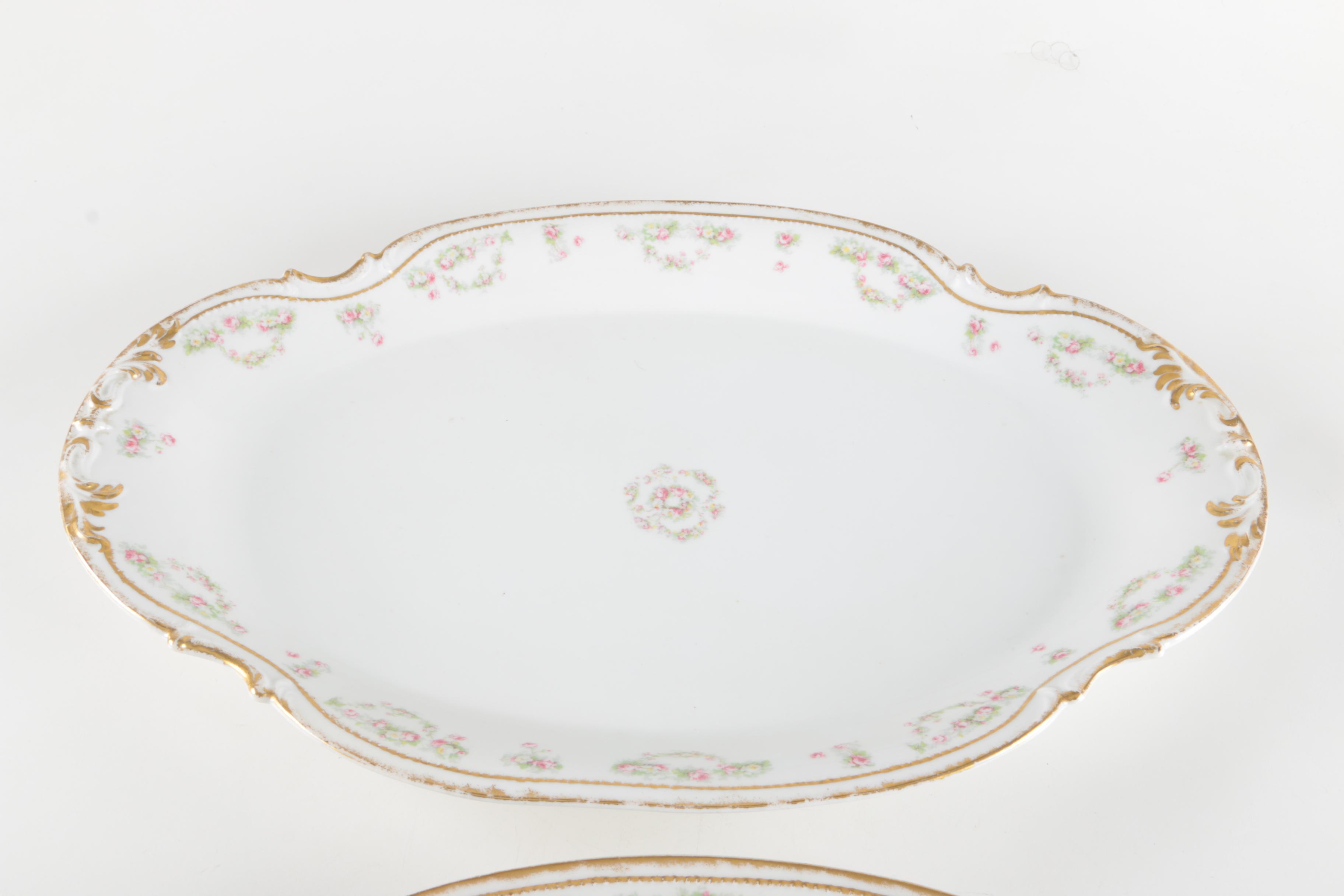 1906-08 Limoges Porcelain Platters by Mavaleix, Mandavy & Balleroy